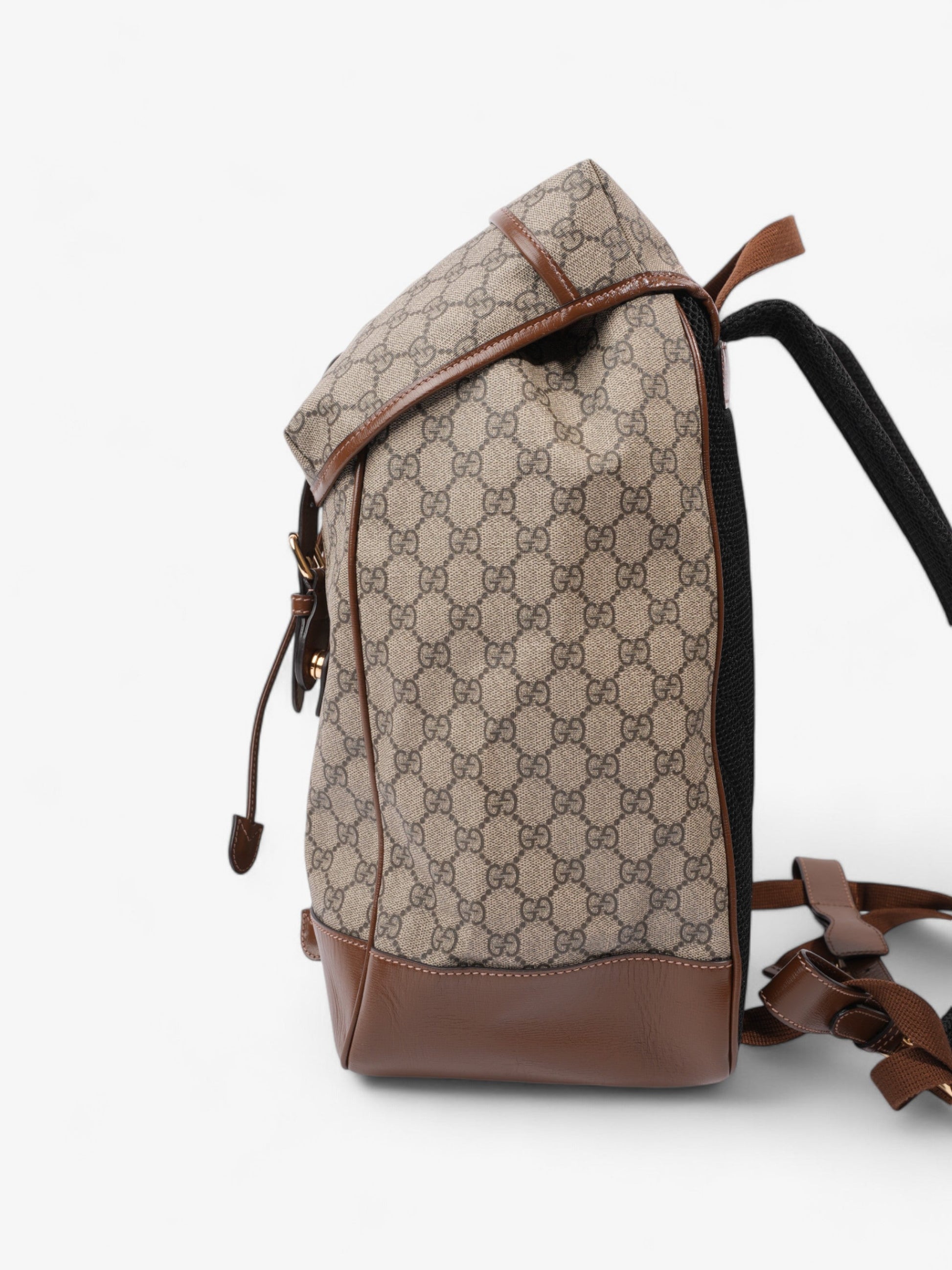 Gucci Backpack With Interlocking Supreme Coated Canvas Brown