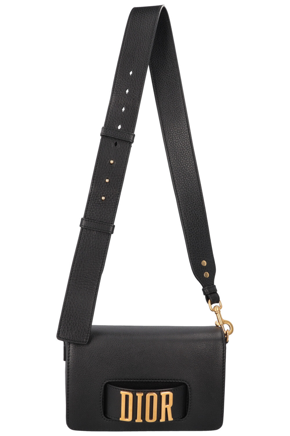 Dior Clutch Bag Dio R evolution Leather Black