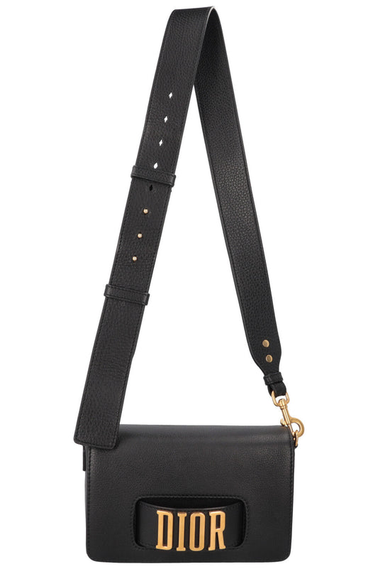 Dior Clutch Bag Dio R evolution Leather Black