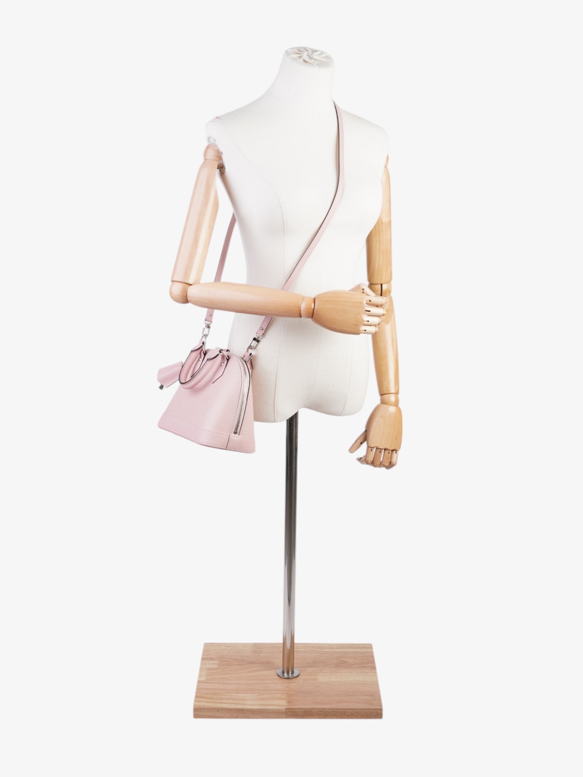 Louis Vuitton Alma Rose Ballerine BB Epi Leather Handbag