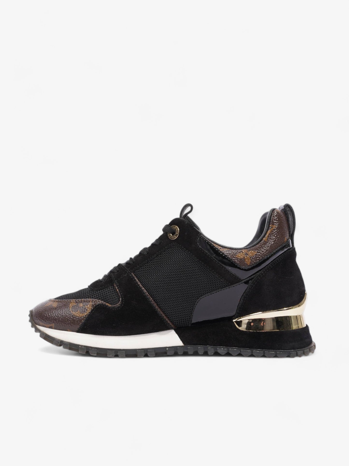 Louis Vuitton Run Away Sneaker Mesh EU 35 Monogram Black Shoes