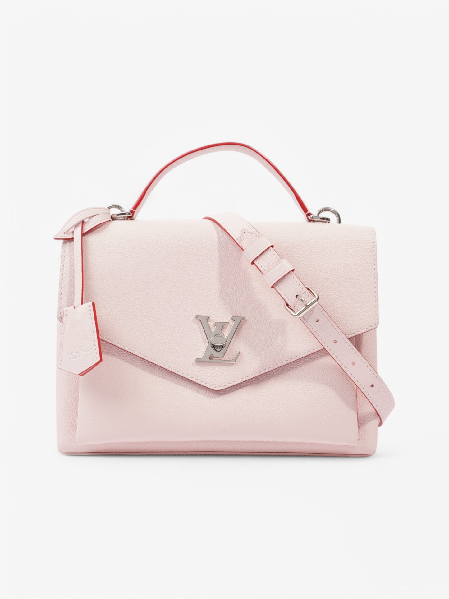 Louis Vuitton Lock Me Leather Pink Handbag