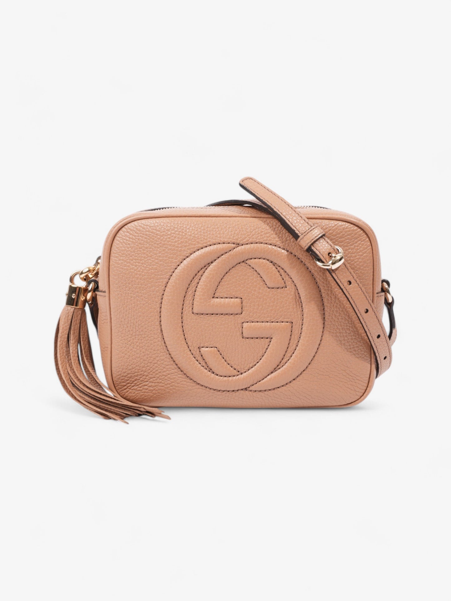 Gucci Soho Disco Bag Leather Beige Crossbody Bag