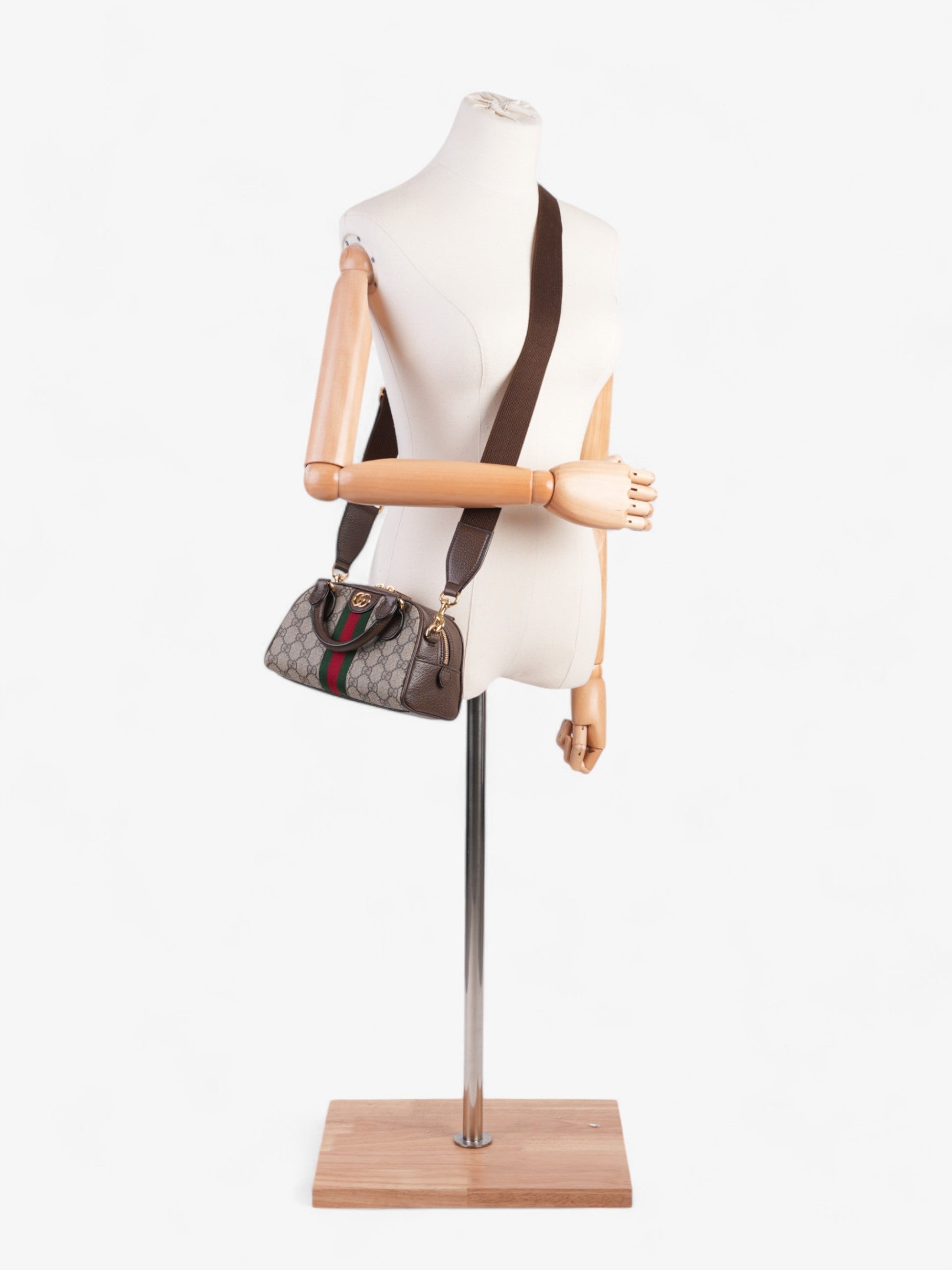 Gucci Ophidia Supreme Mini Crossbody Bag Canvas Red