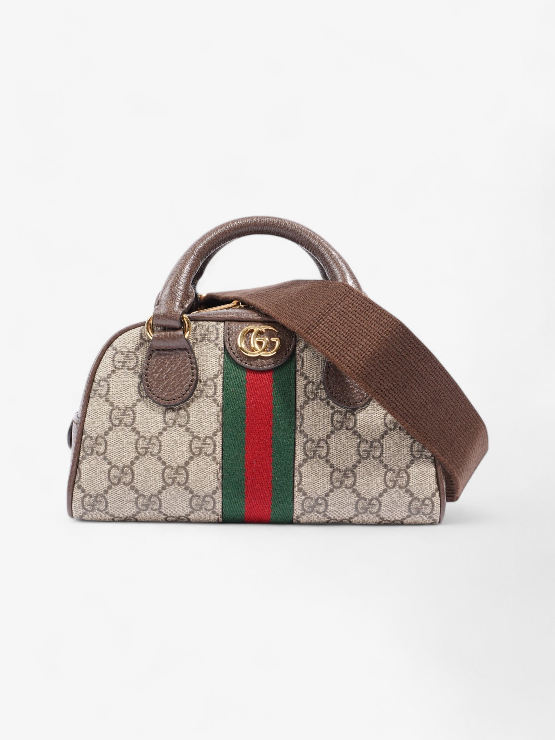 Gucci Ophidia Supreme Mini Crossbody Bag Canvas Red