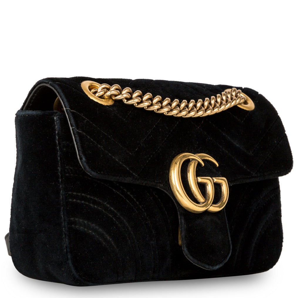 Gucci Marmont Velvet Handbag Mini Shoulder Bag