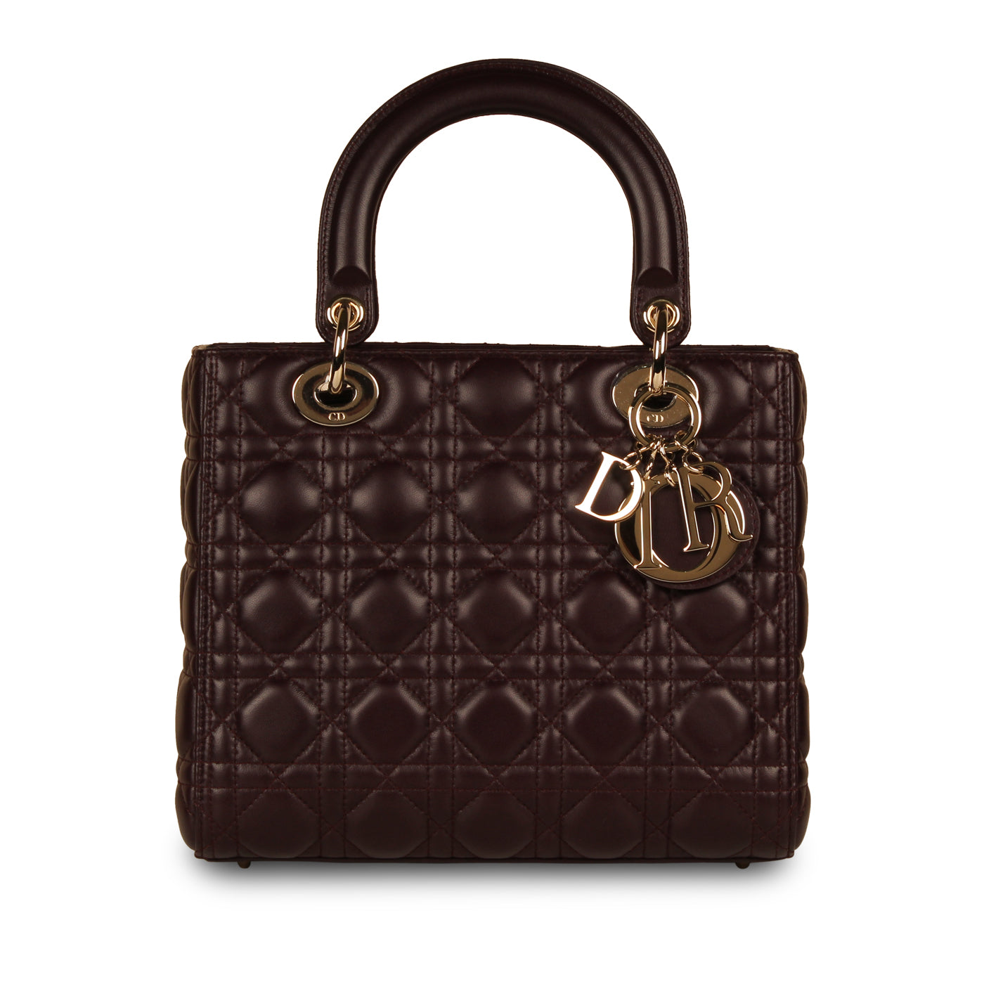 Dior Christian Lady Crossbody Bag Medium Immaculate Full Set
