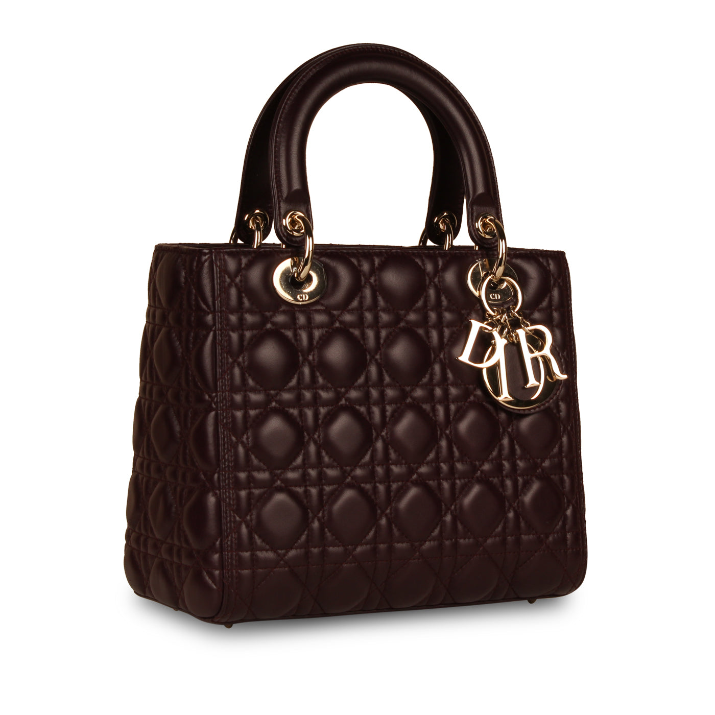 Dior Christian Lady Crossbody Bag Medium Immaculate Full Set