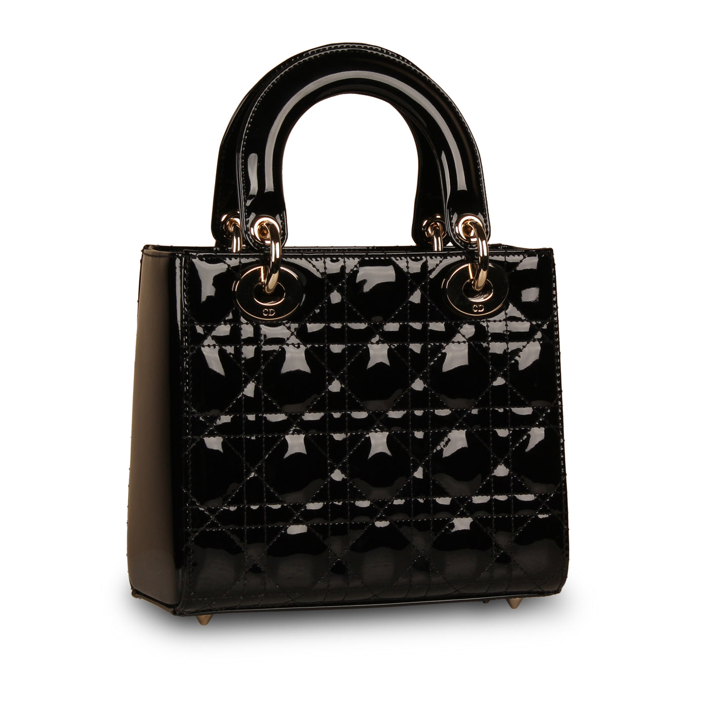 Dior Christian Lady Shoulder Bag Patent Small