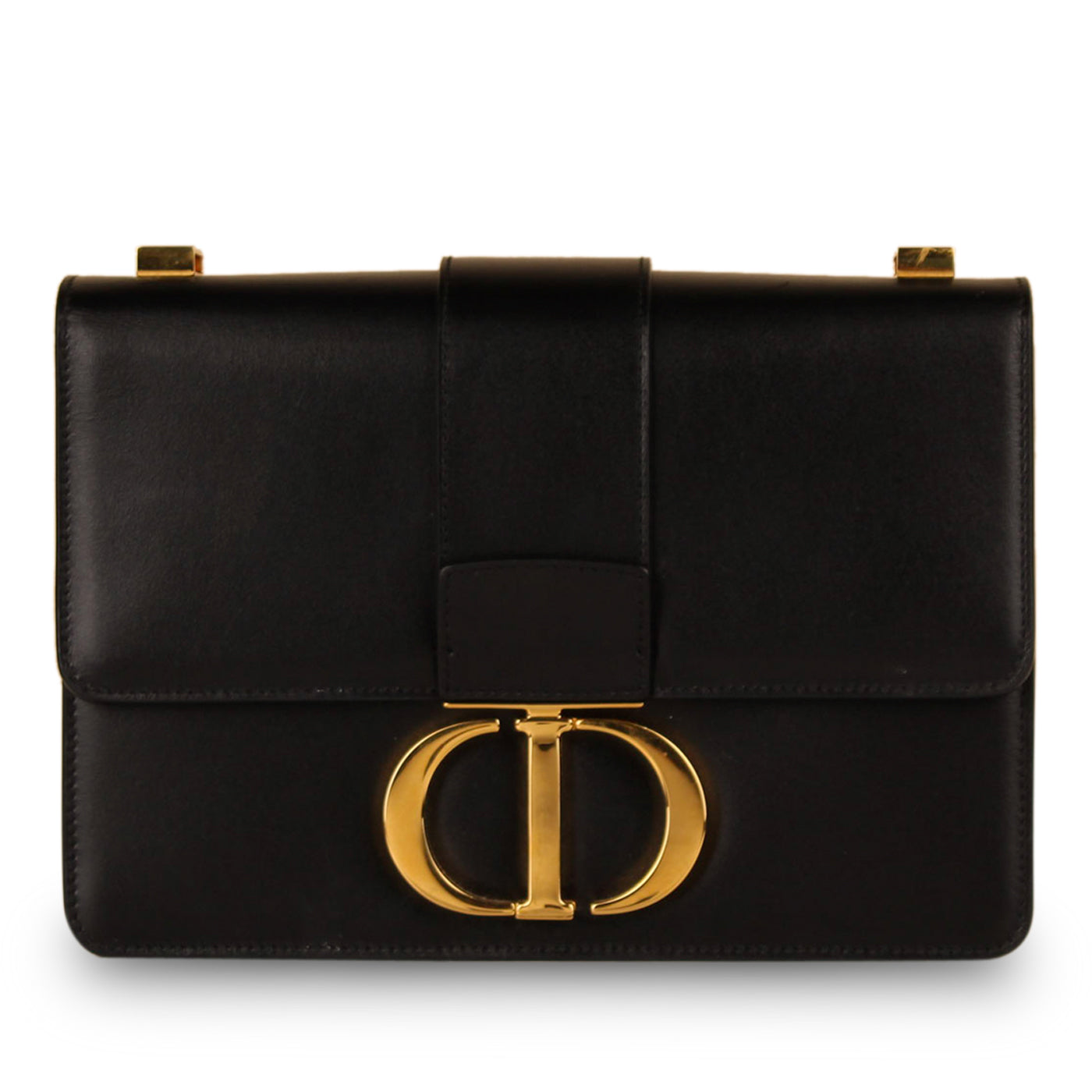 Dior Christian Montaigne Bag Calfskin Crossbody Bag Bag Black Calfskin