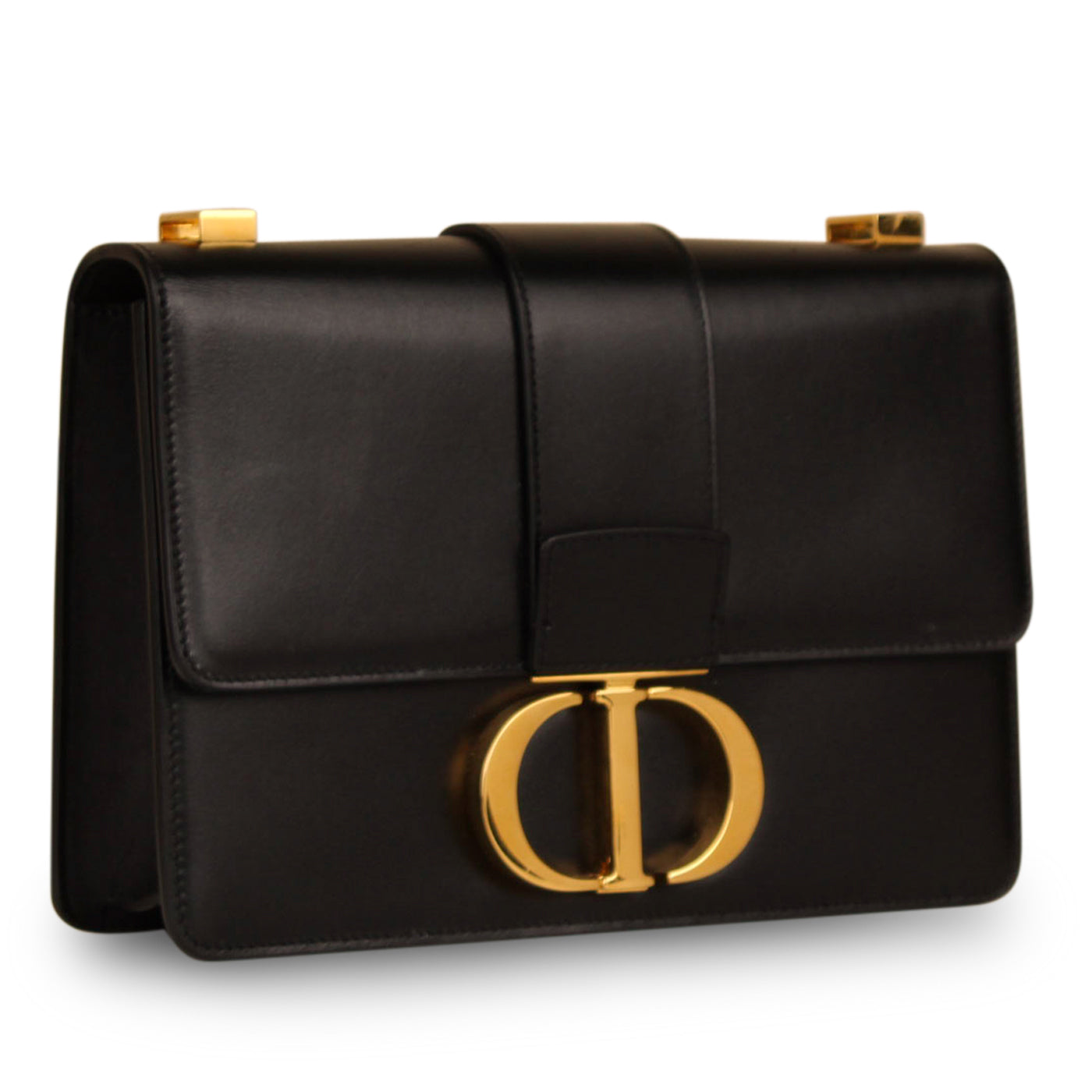 Dior Christian Montaigne Bag Calfskin Crossbody Bag Bag Black Calfskin