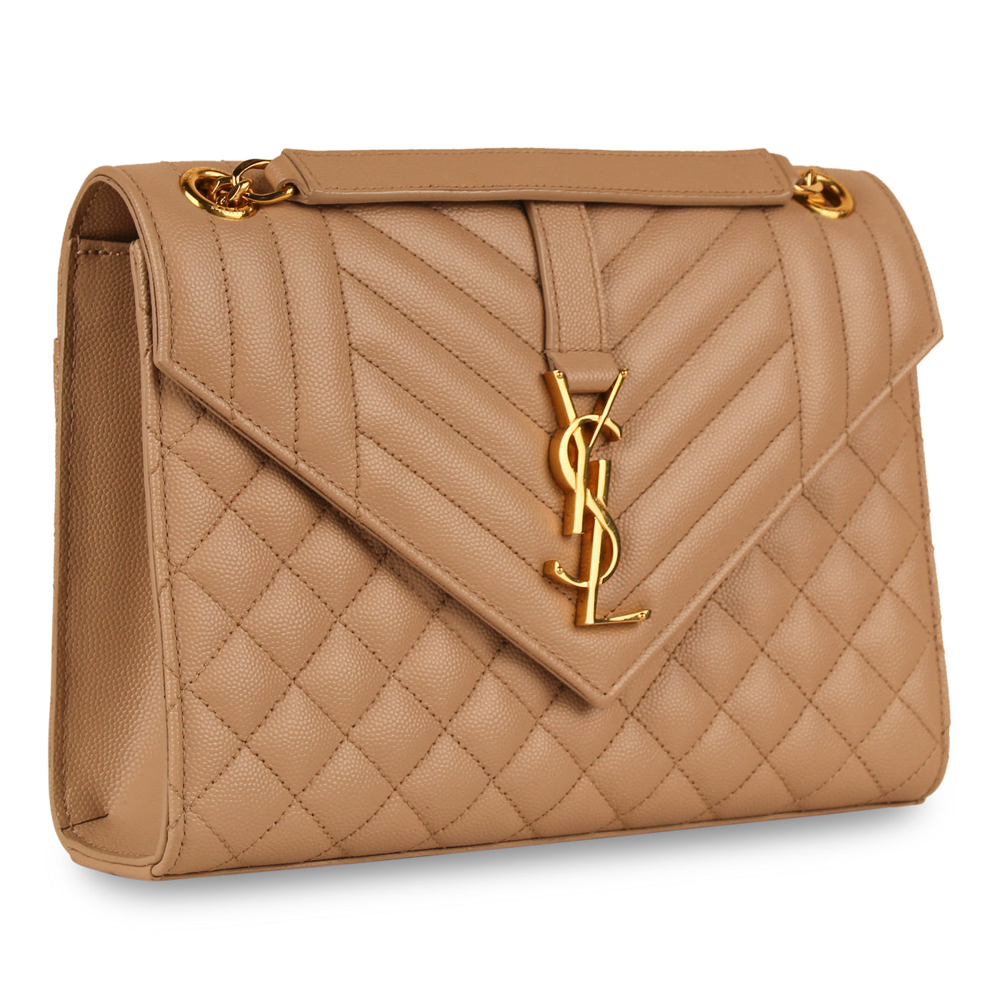 YSL Saint Laurent Envelope Mix Bag Matelasse Shoulder Bag