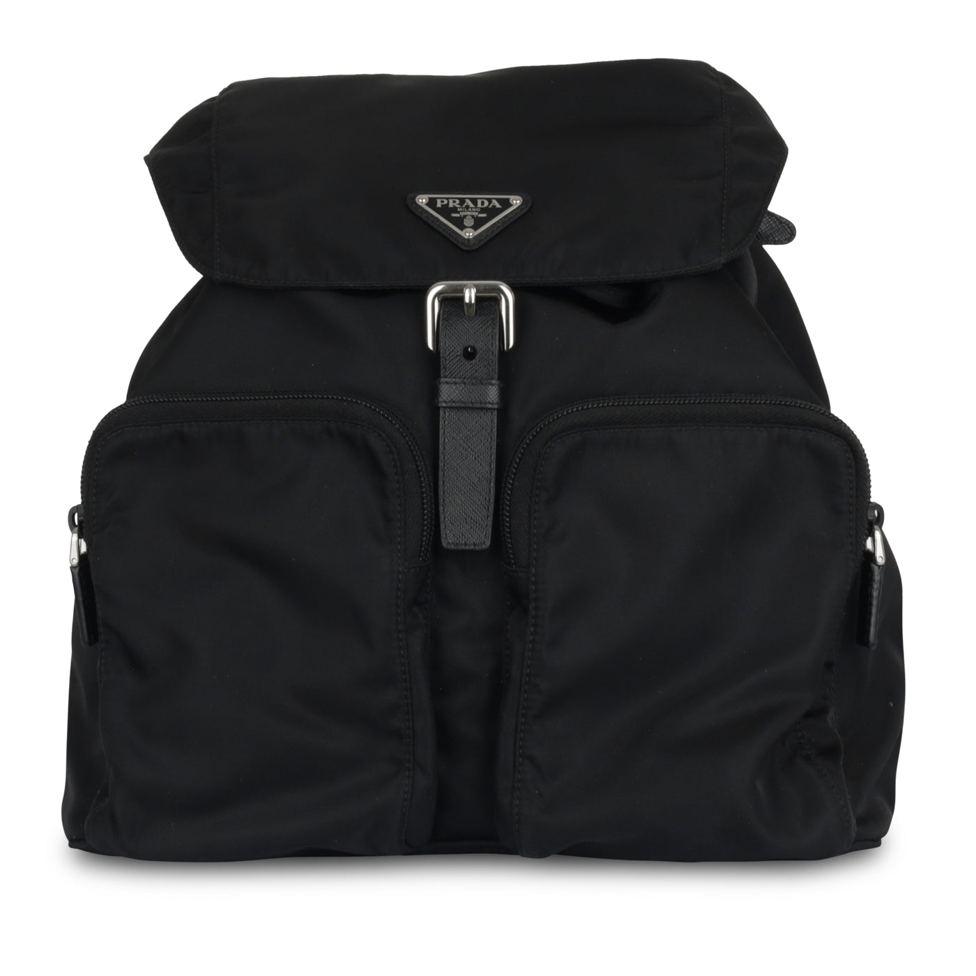 Prada Re Backpack Nylon Black Nylon Shw