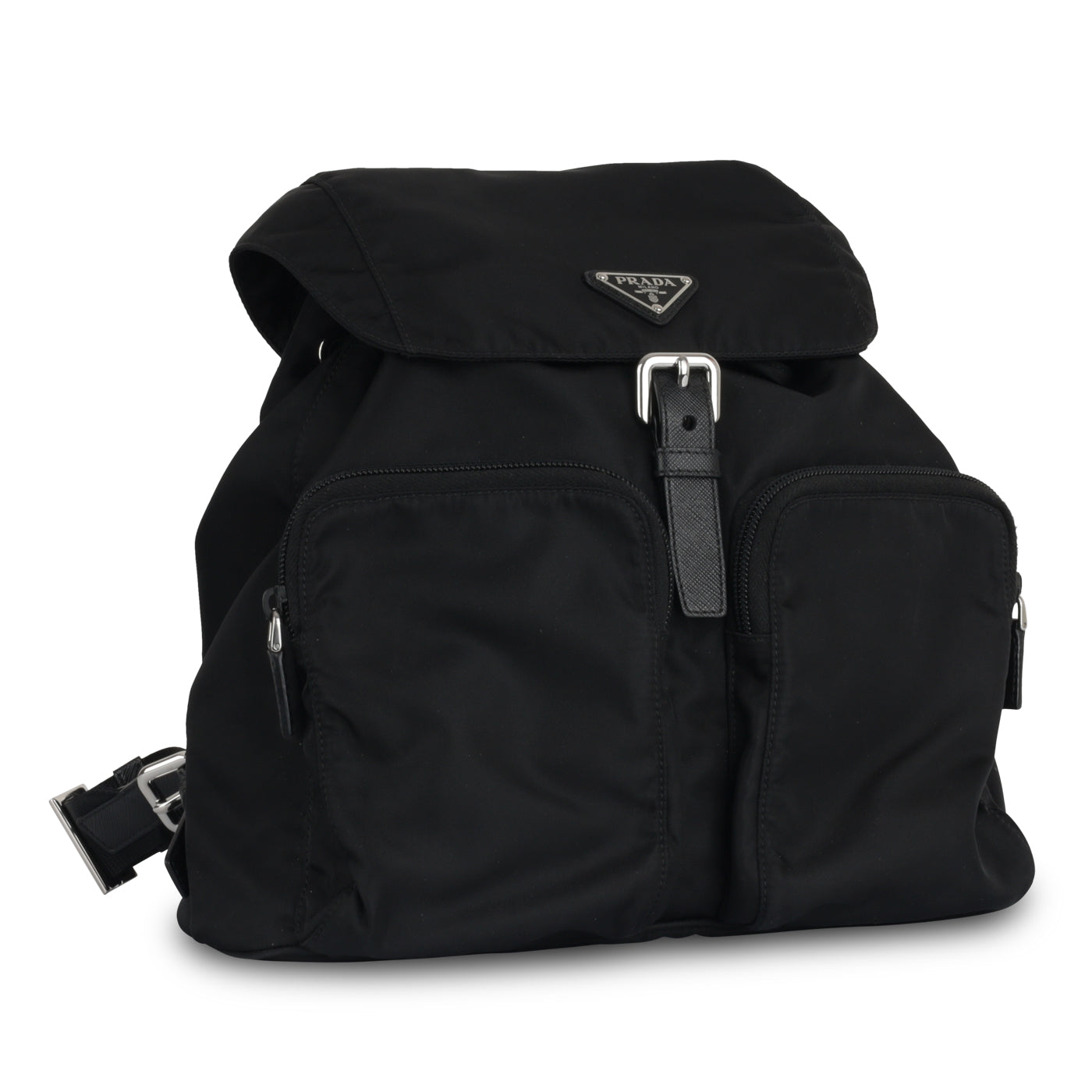 Prada Re Backpack Nylon Black Nylon Shw