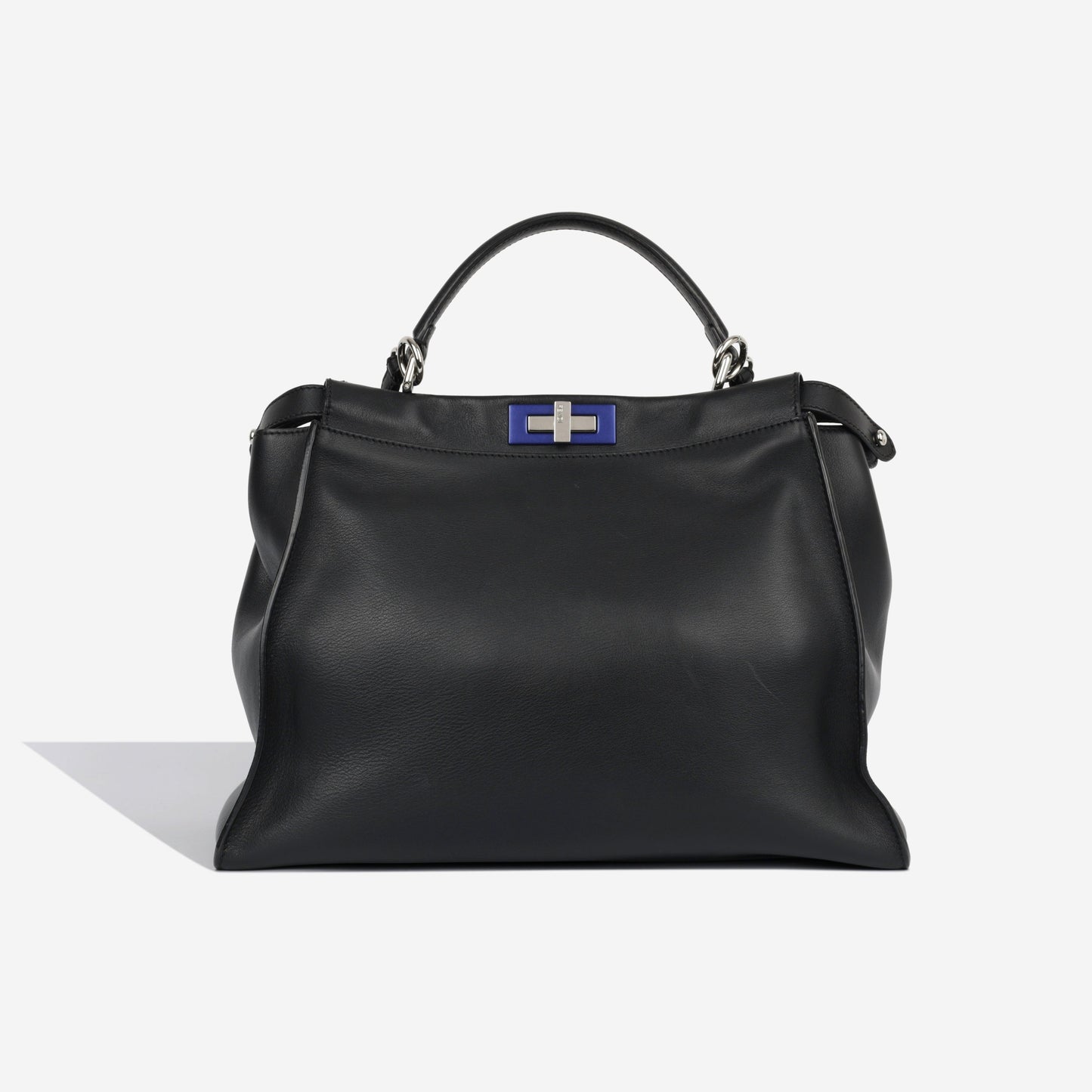 Fendi Peekaboo Tote Bag Large Black Calfskin Shw