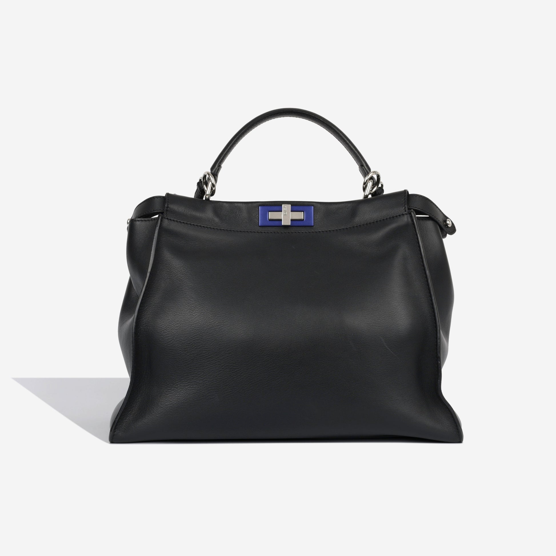 Fendi Peekaboo Tote Bag Large Black Calfskin Shw