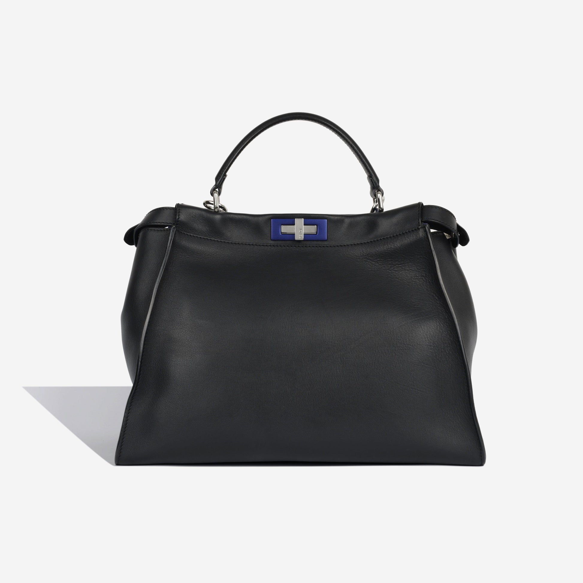 Fendi Peekaboo Tote Bag Large Black Calfskin Shw