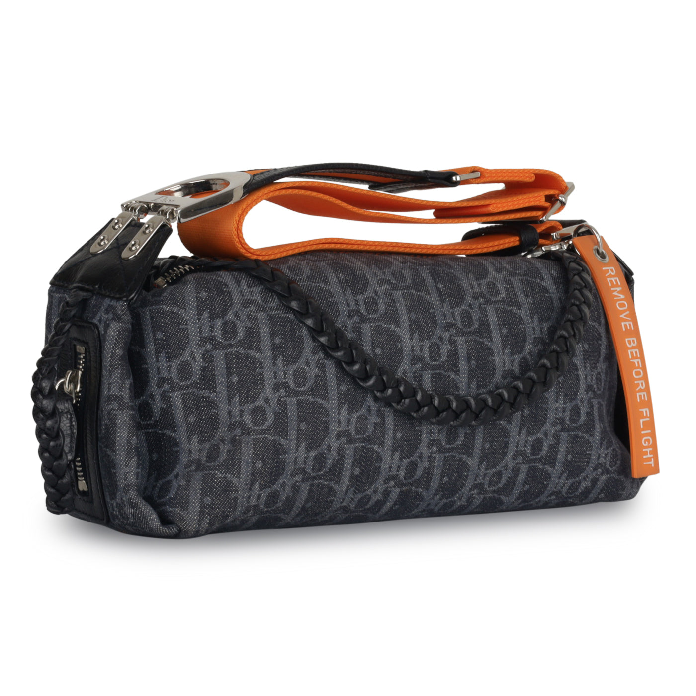 Dior Christian Flight Bag Denim Shoulder Bag