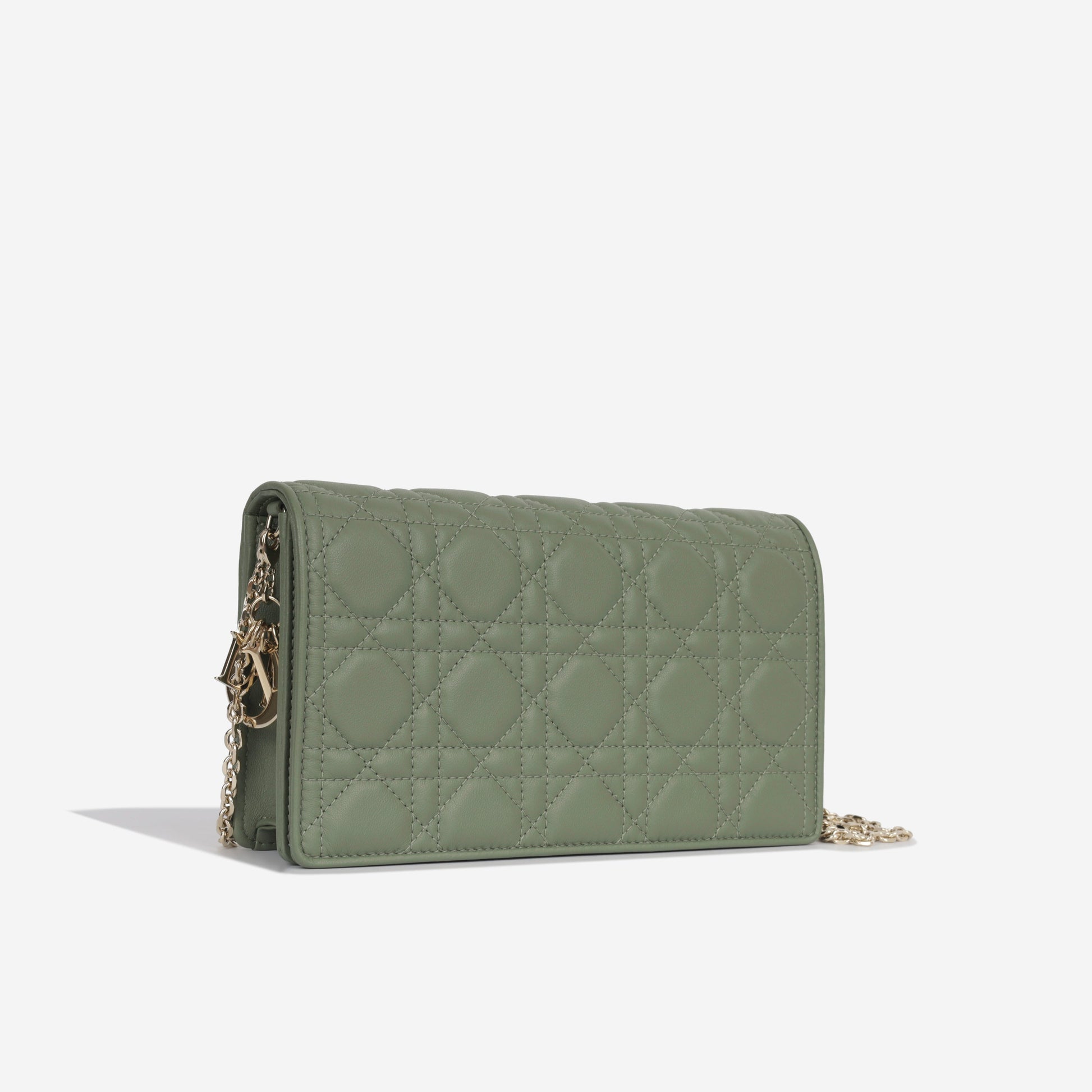 Dior Christian Lady Pouch Crossbody Bag Sage Green Cghw