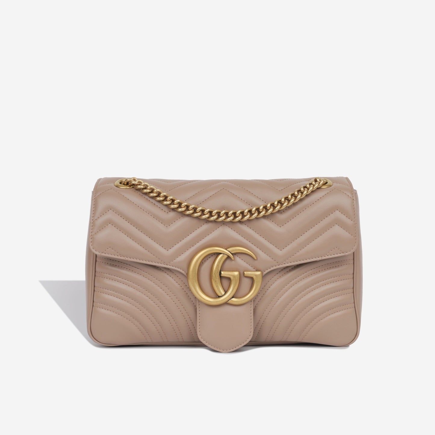 Gucci Marmont Shoulder Bag Medium Pink Ghw