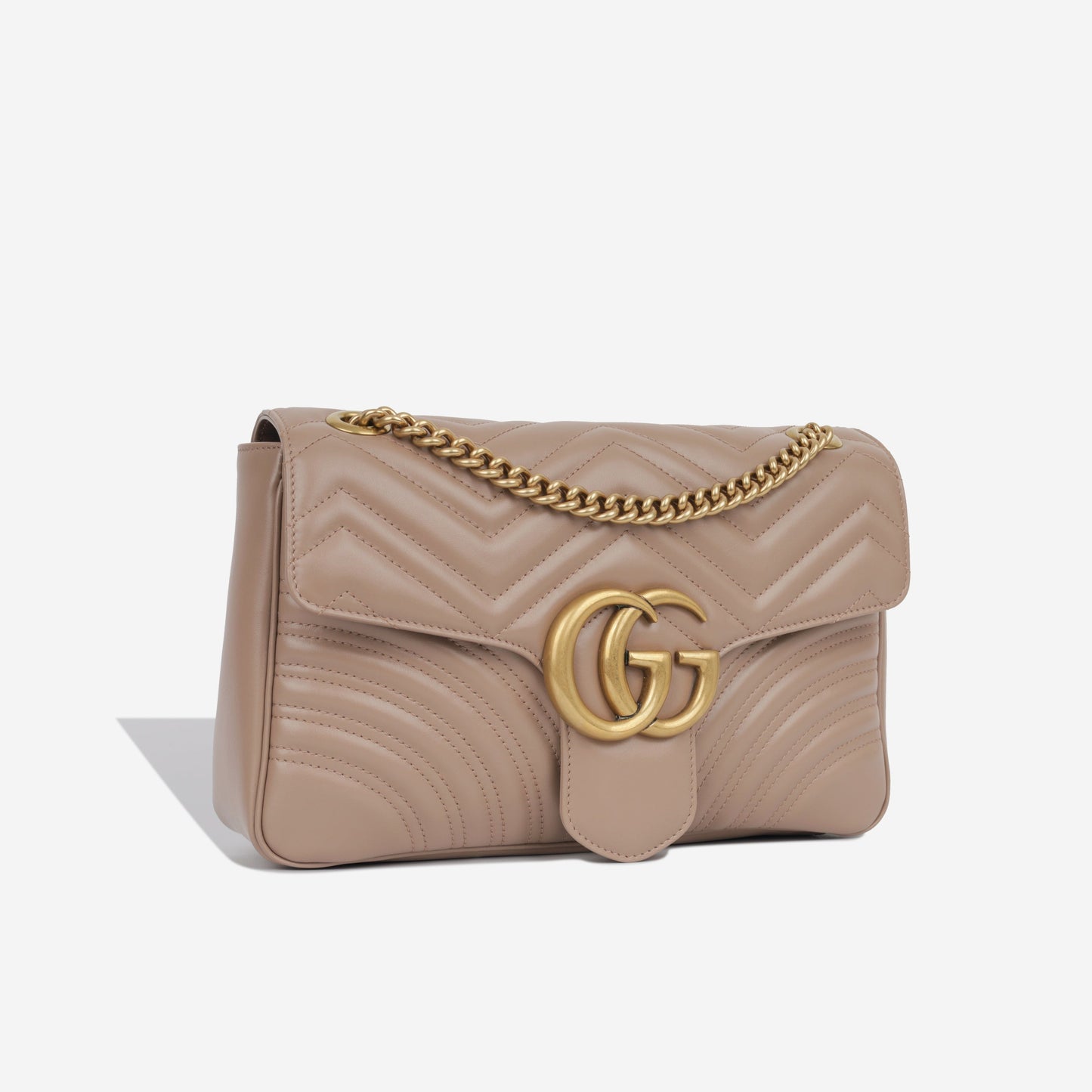 Gucci Marmont Shoulder Bag Medium Pink Ghw