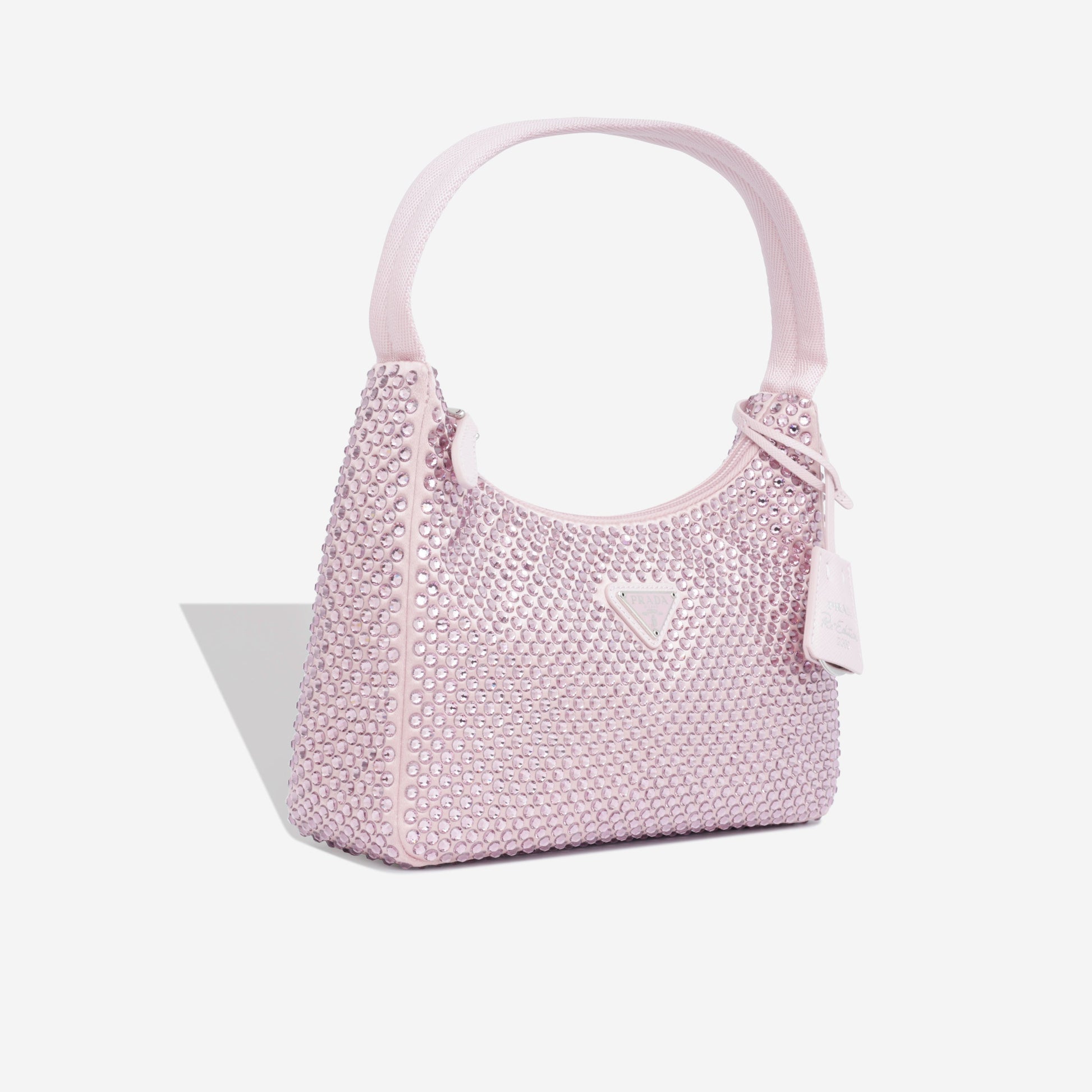 Prada Bag With Crystals Satin Mini Shoulder Bag Baby Diamonte Crystal