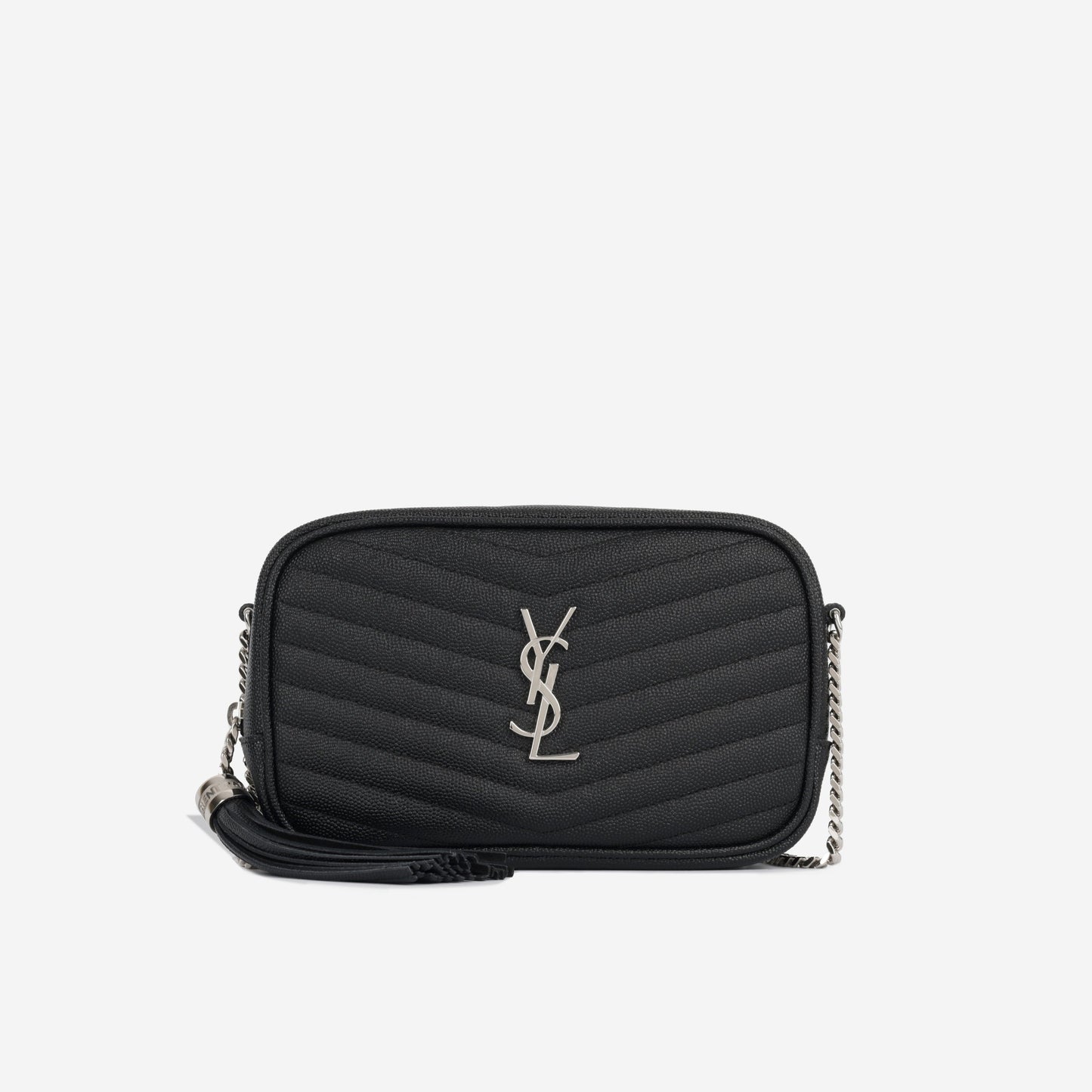 YSL Saint Laurent Lou Camera Bag Mini Crossbody Bag Grained Leather Shw