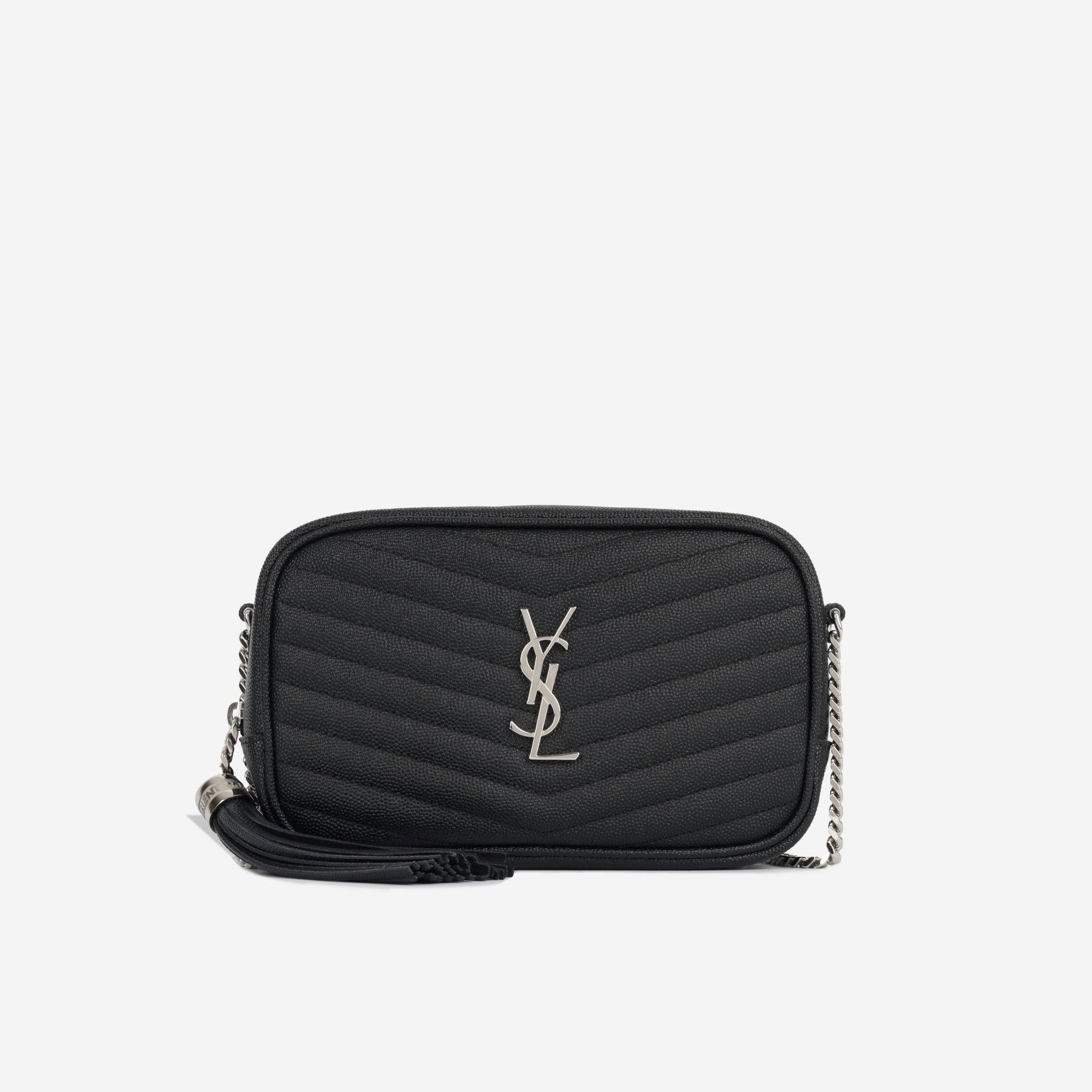 YSL Saint Laurent Lou Camera Bag Mini Crossbody Bag Grained Leather Shw