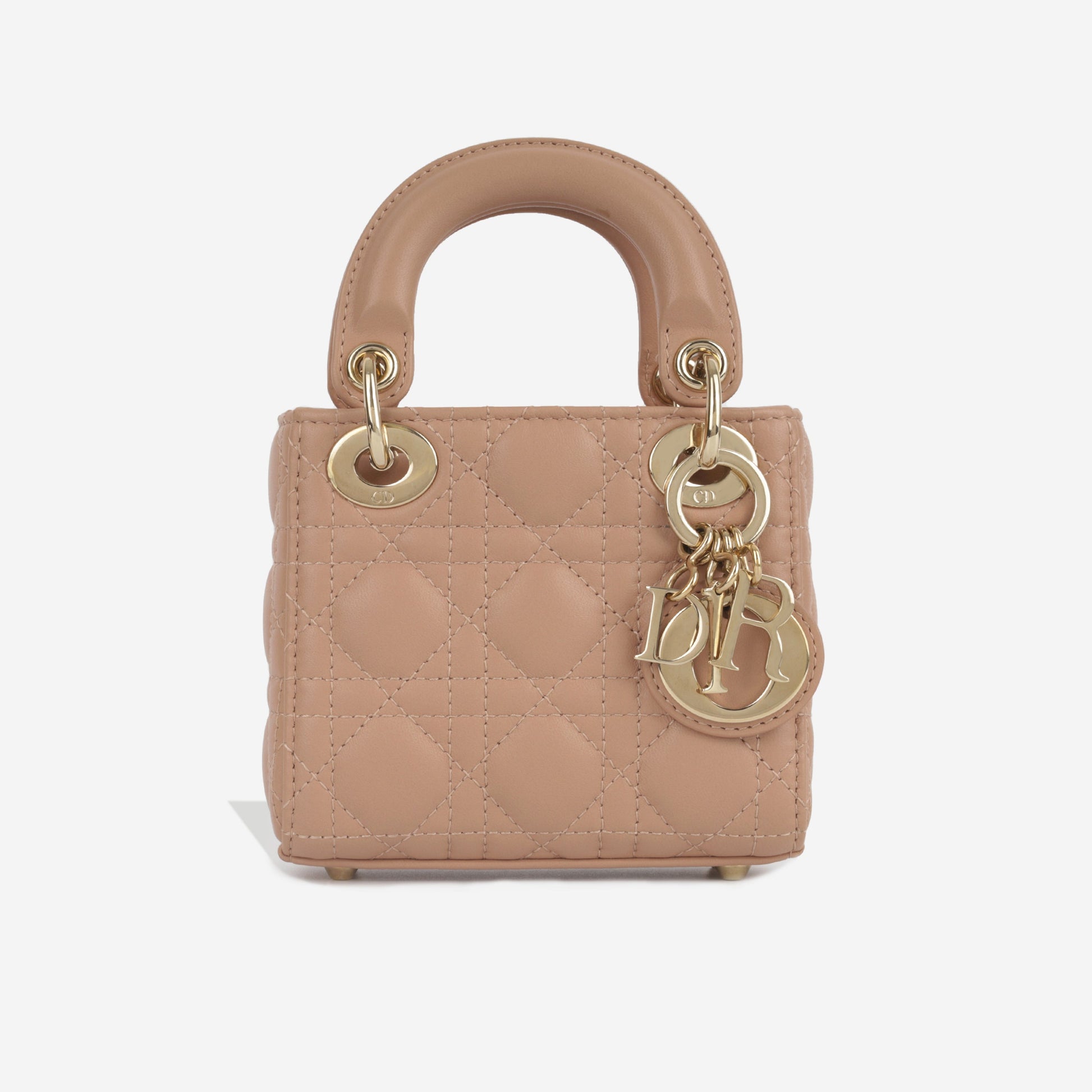 Dior Christian Lady Tote Bag Micro Cannage Lambskin Cghw