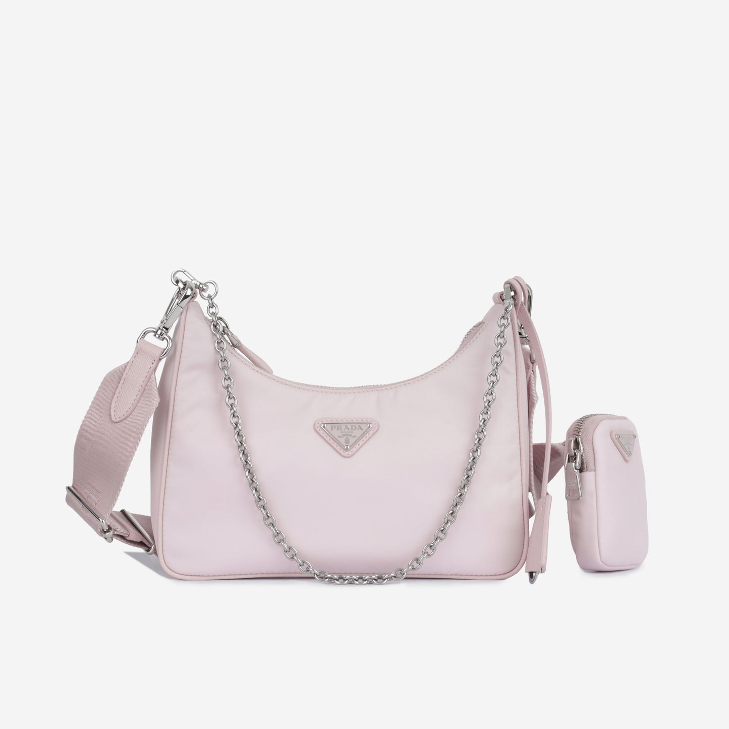 Prada Re Edition Shoulder Bag Nylon Nylon Pink Shw