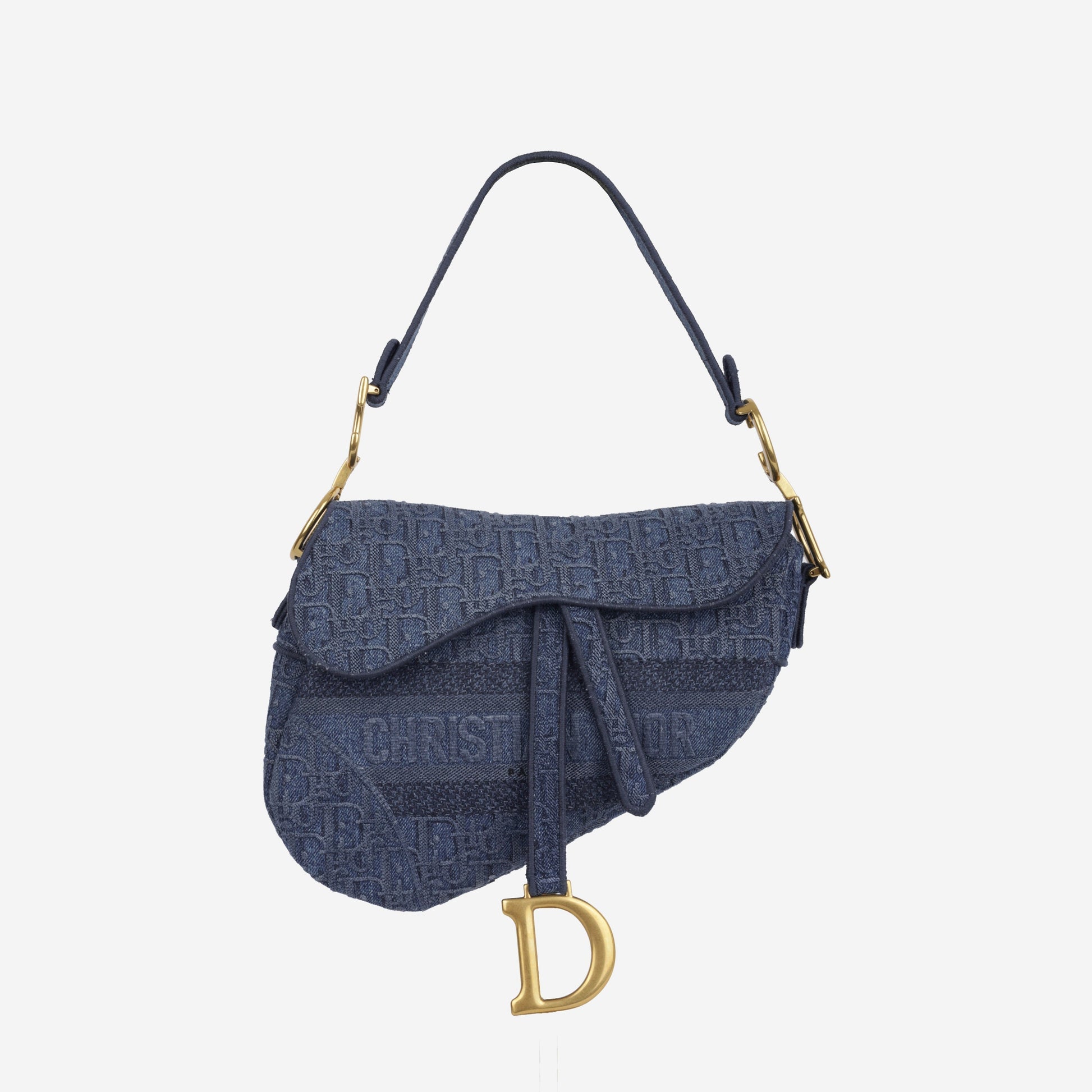 Dior Christian Saddle Bag Medium Shoulder Bag Oblique Ghw 2019