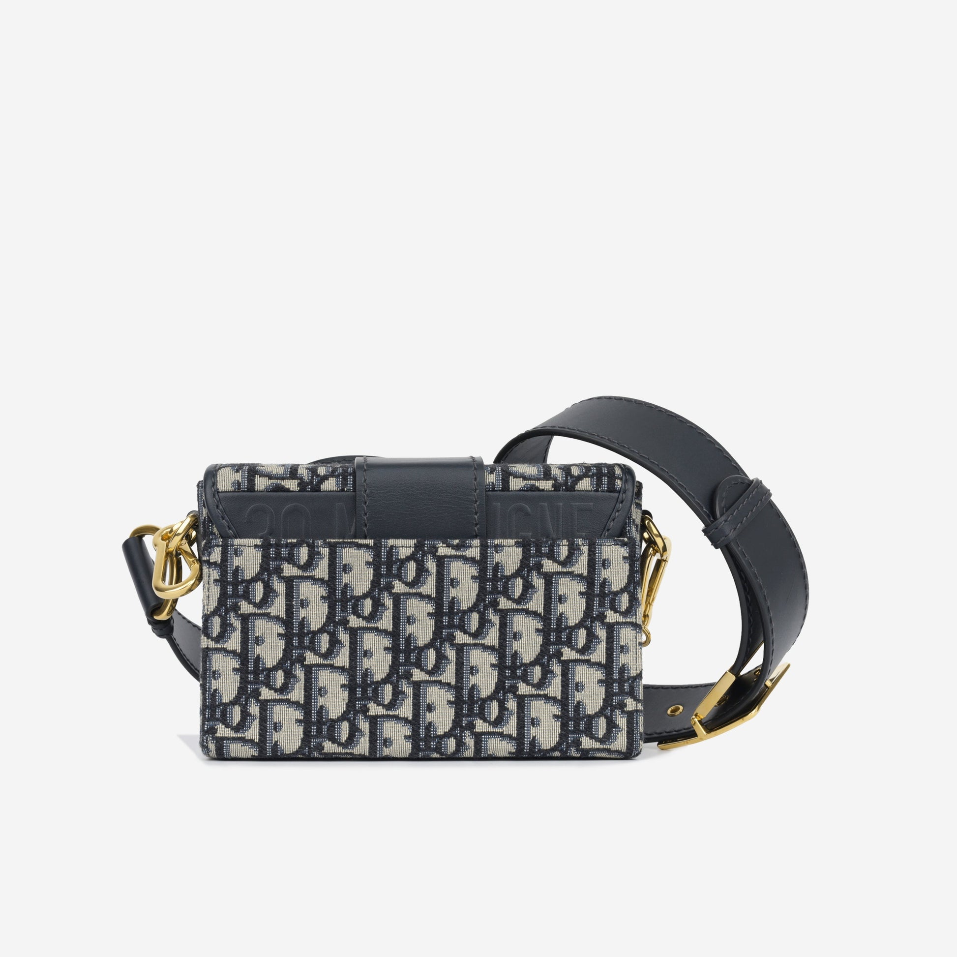 Dior Christian Montaigne Bag Crossbody Bag Navy Oblique Ghw