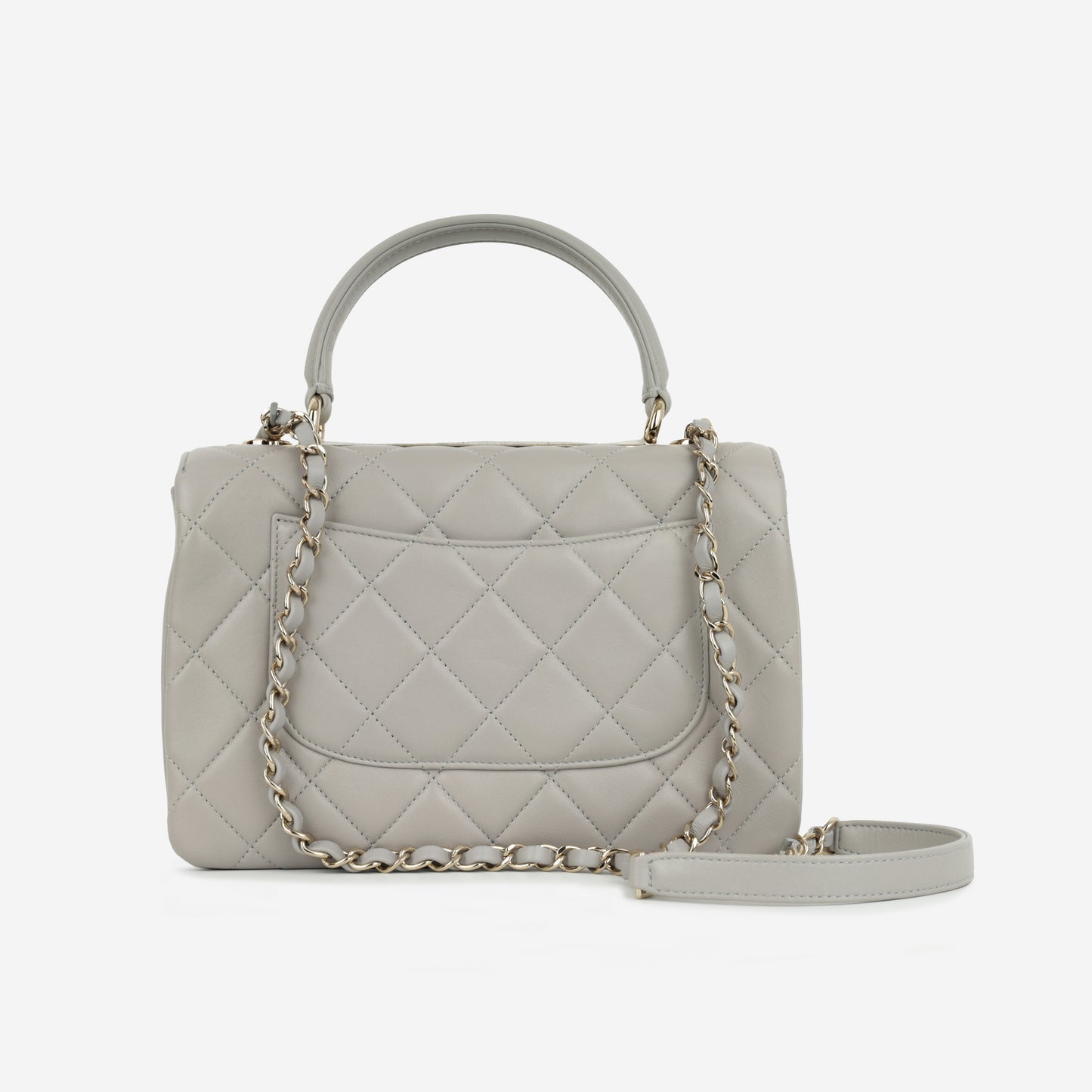 Chanel - Trendy CC Flap Bag - Small - Grey Lambskin CGHW - - 2022
