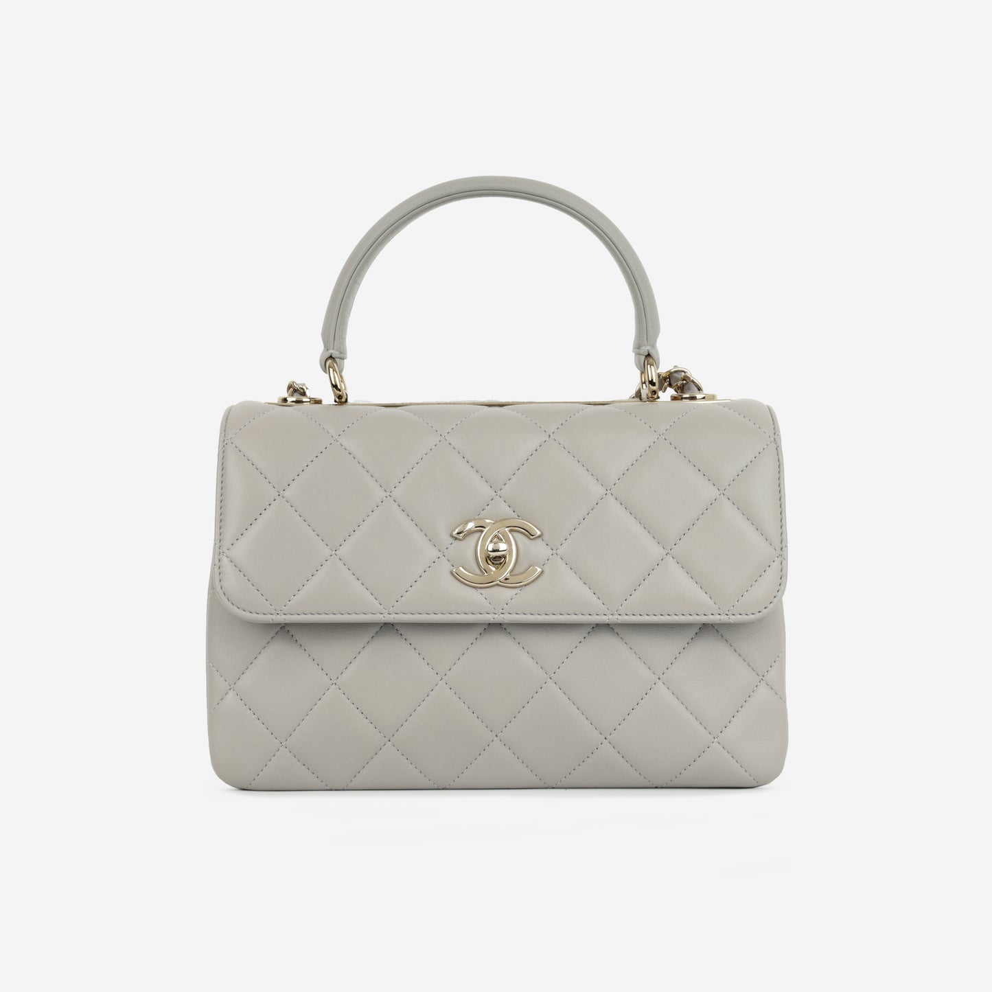 Chanel - Trendy CC Flap Bag - Small - Grey Lambskin CGHW - - 2022