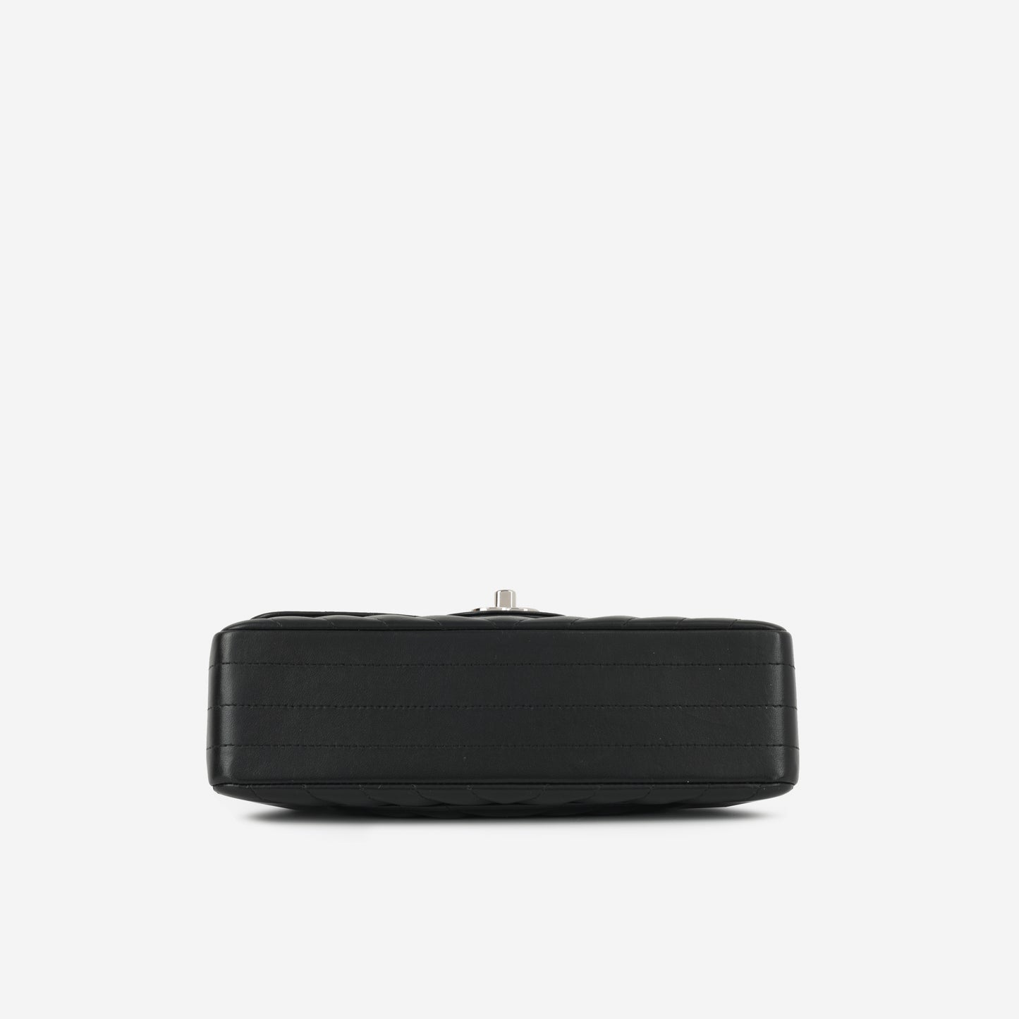 Chanel - Small Classic Flap - Black Quilted Chevron Lambskin SHW - 2020 -