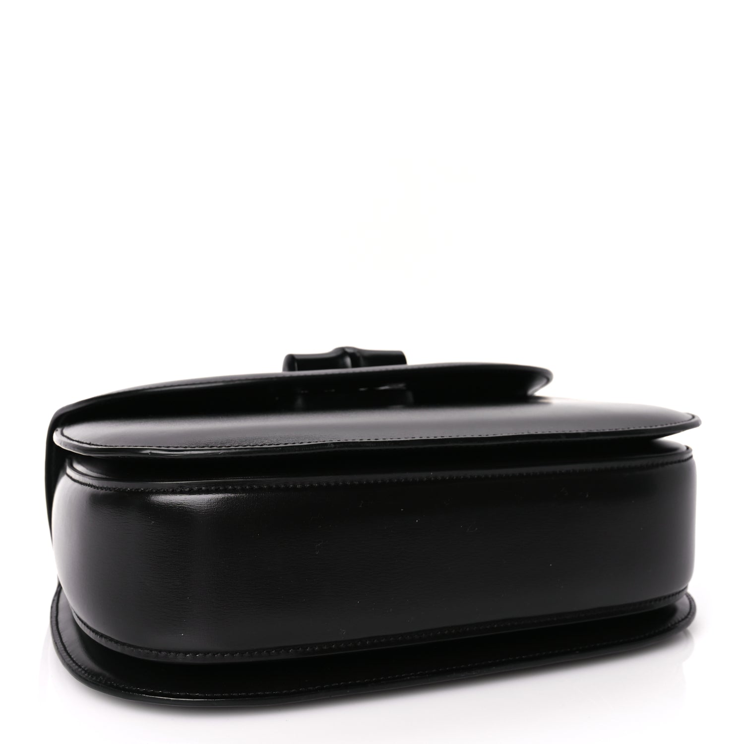 Gucci Boarded Dyana Lux Calfskin Web Monochrome Medium Bamboo 1947 Top Handle Bag Black