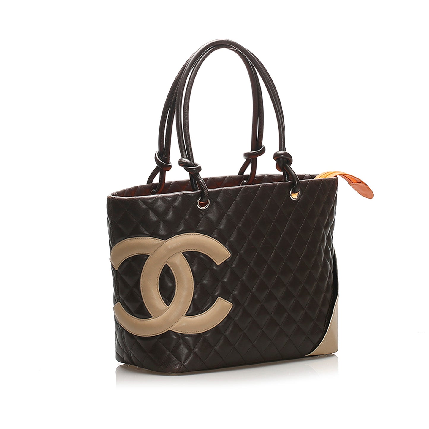 Chanel Cambon Ligne Tote Brown Medium Tote Bag