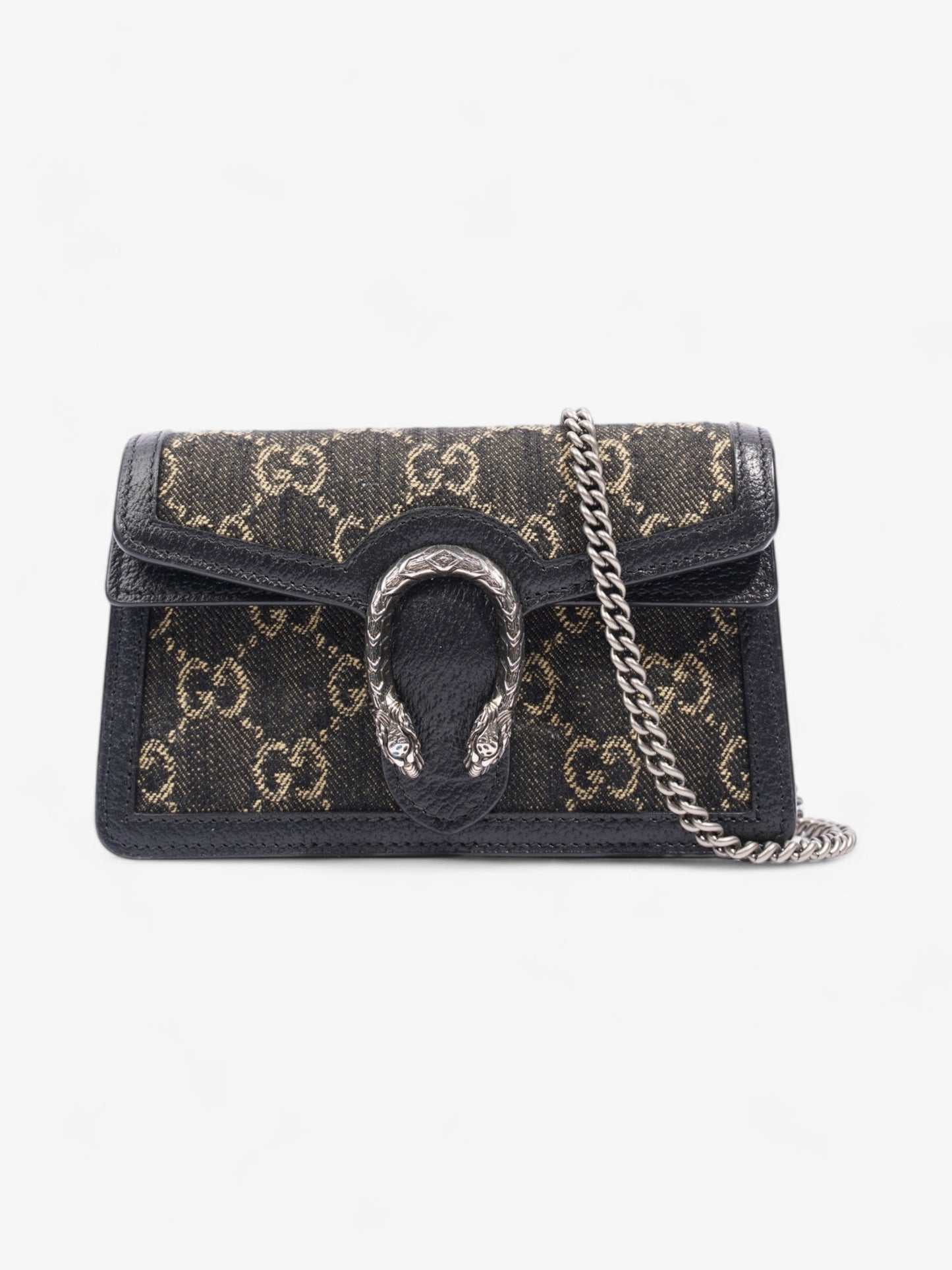 Gucci Dionysus Supreme Super Crossbody Bag Denim Black