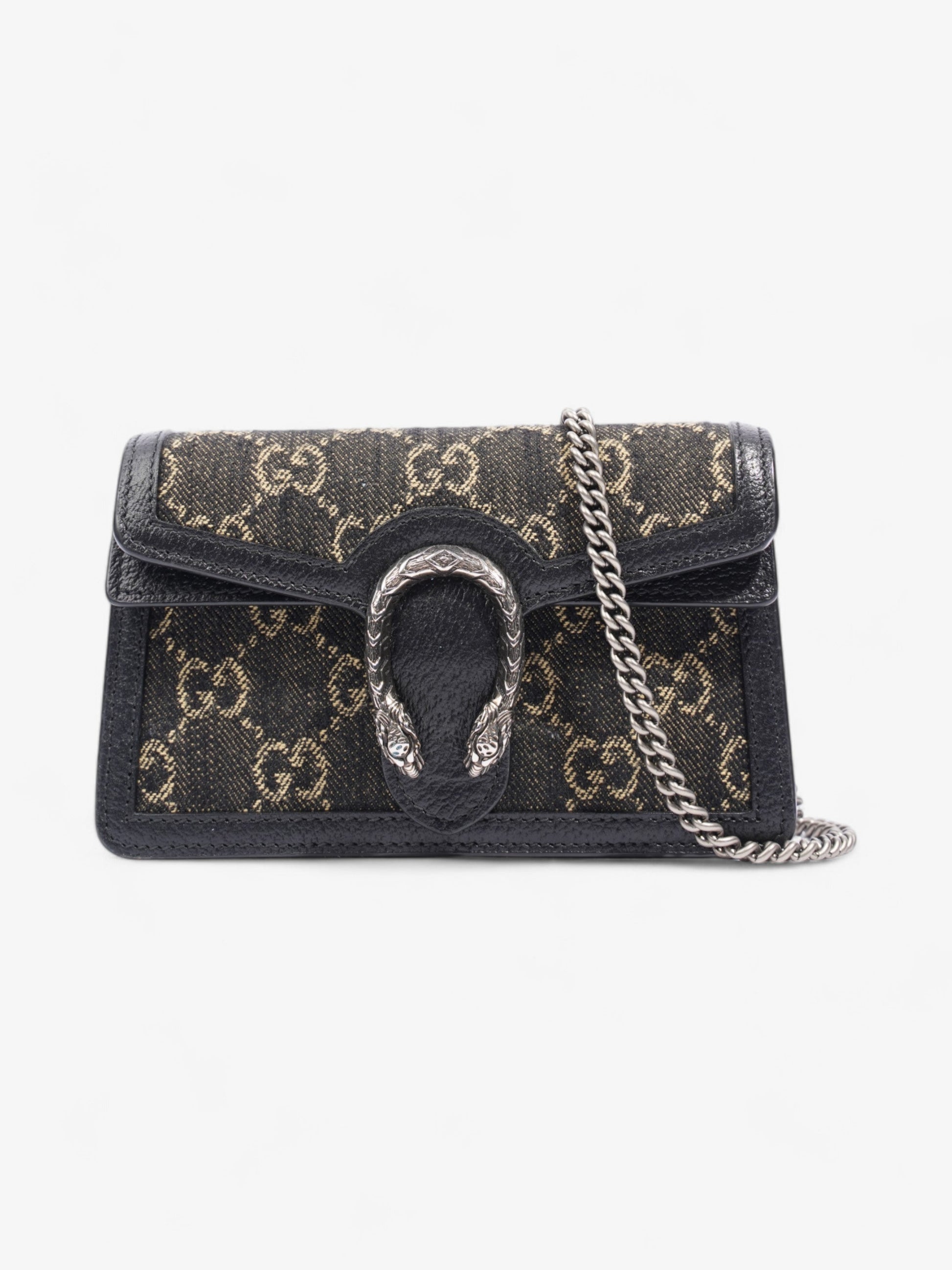 Gucci Dionysus Supreme Super Crossbody Bag Denim Black