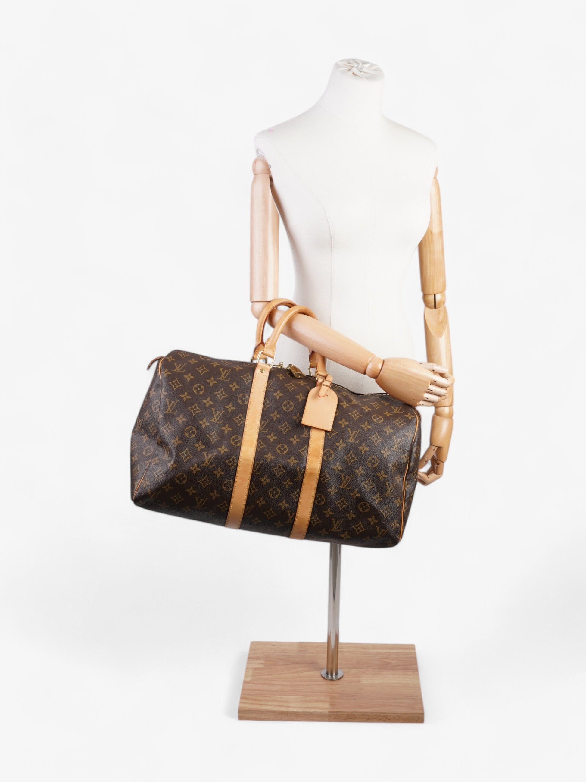 Louis Vuitton Keepall Coated 50 Monogram Canvas Coated Canvas Apparel Canvas 156