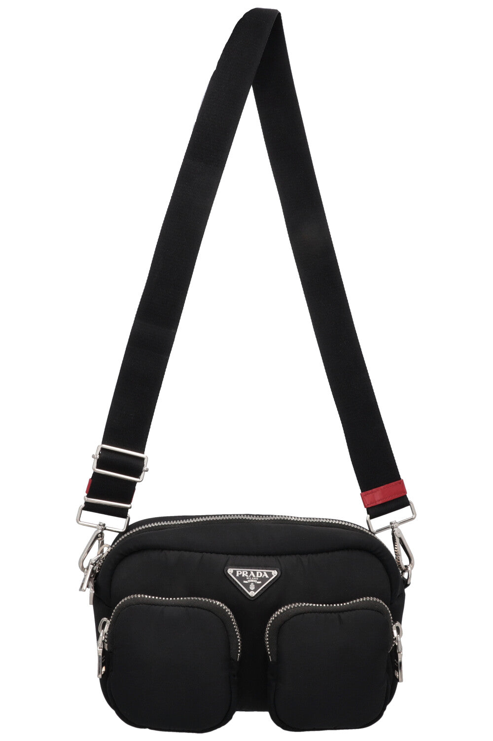 Prada Crossbody Bag Padded Camera Bag Nylon Black