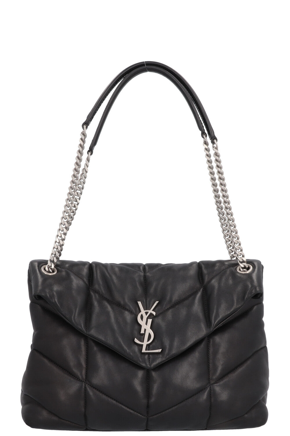 YSL Saint Laurent LouLou Puffer Bag Black Medium Handbag
