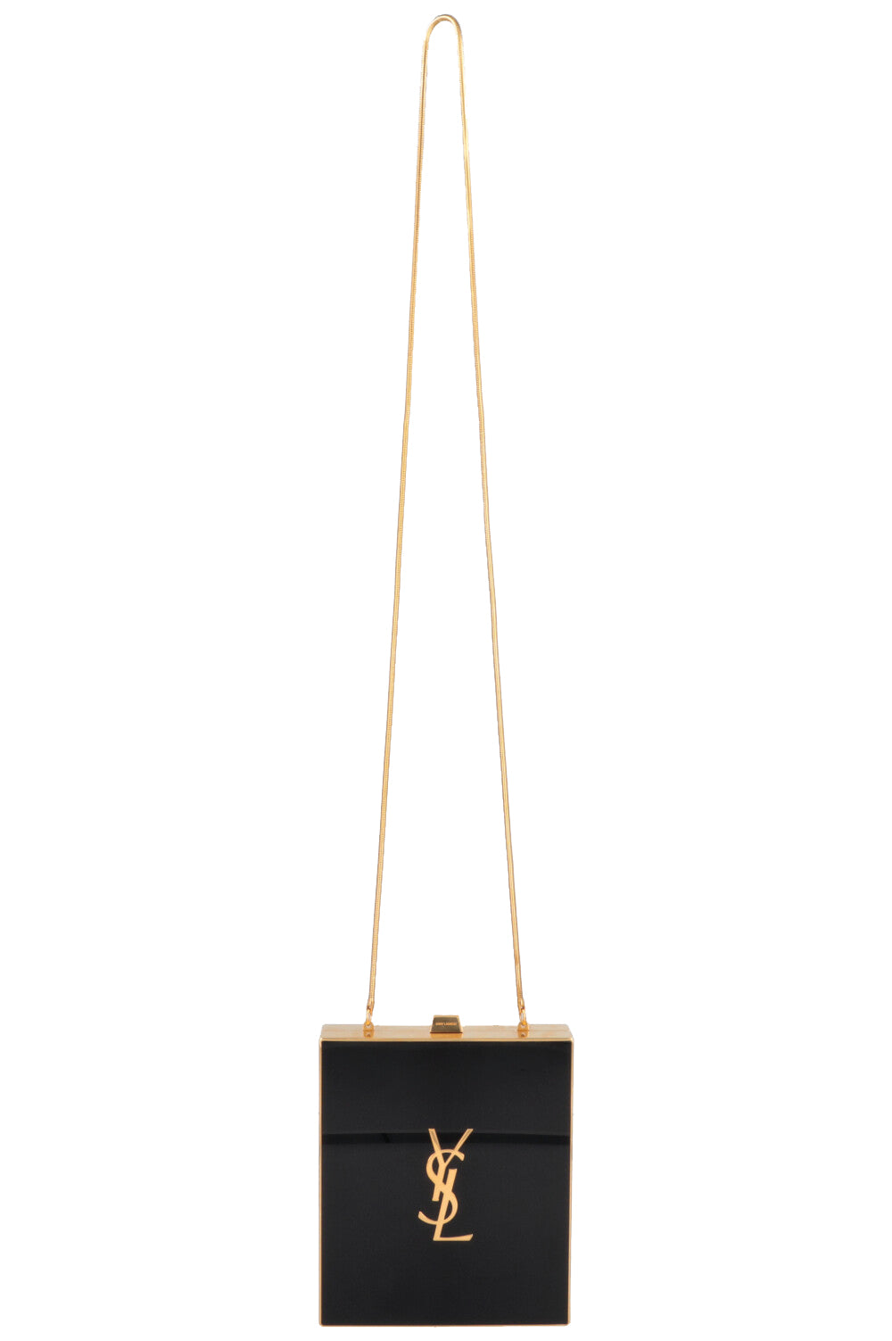 YSL Saint Laurent Crossbody Bag Tuxedo Bag Acrylic Black Gold