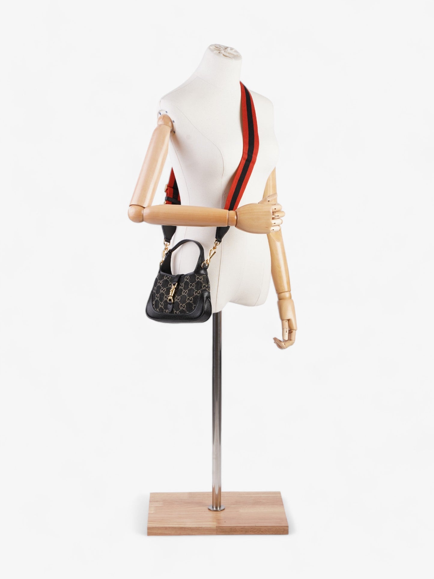 Gucci Jackie Supreme Shoulder Bag Denim Black