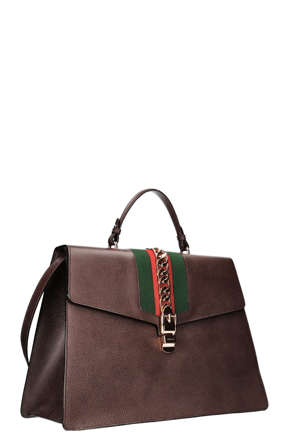 GUCCI Sylvie Handle Bag XXL Brown