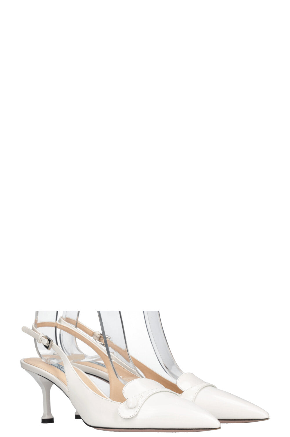 Prada Heels White Shoes