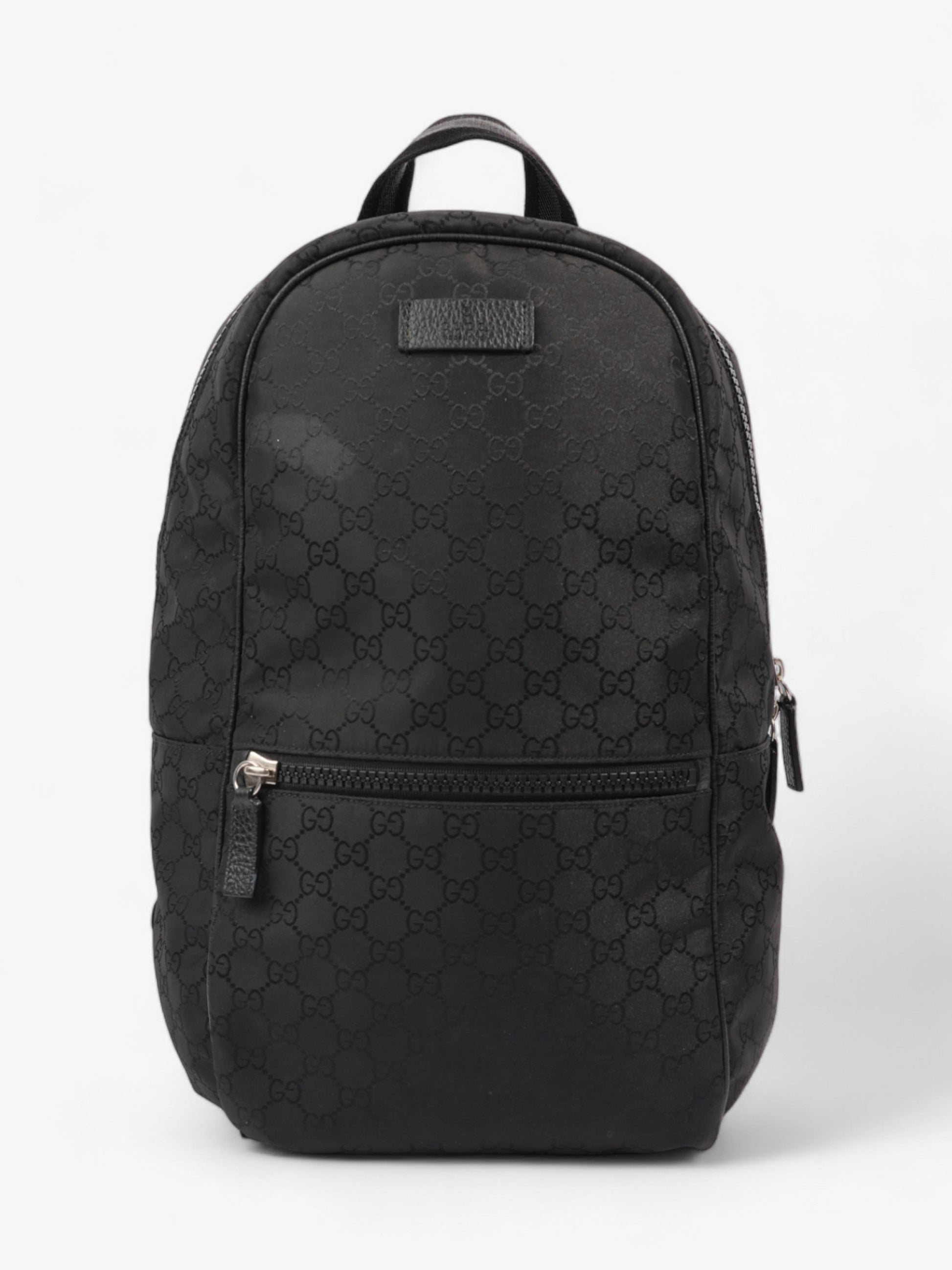 Gucci Double Zip Backpack Supreme Nylon Black