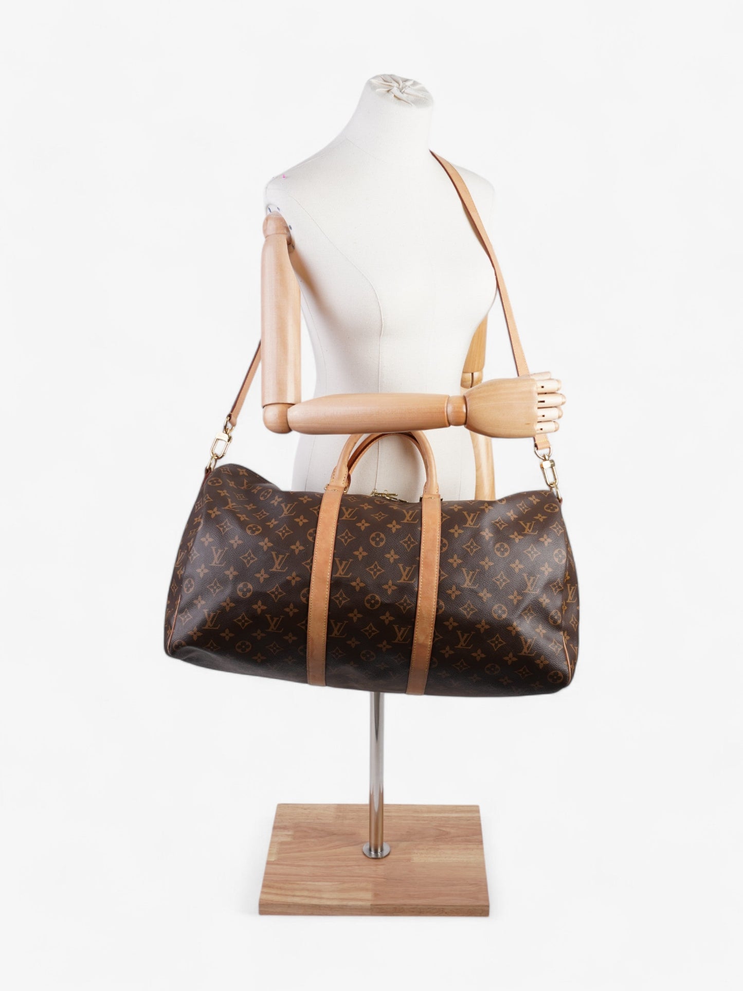 Louis Vuitton Keepall Bandouliere Coated 50 Monogram Canvas Coated Canvas Apparel