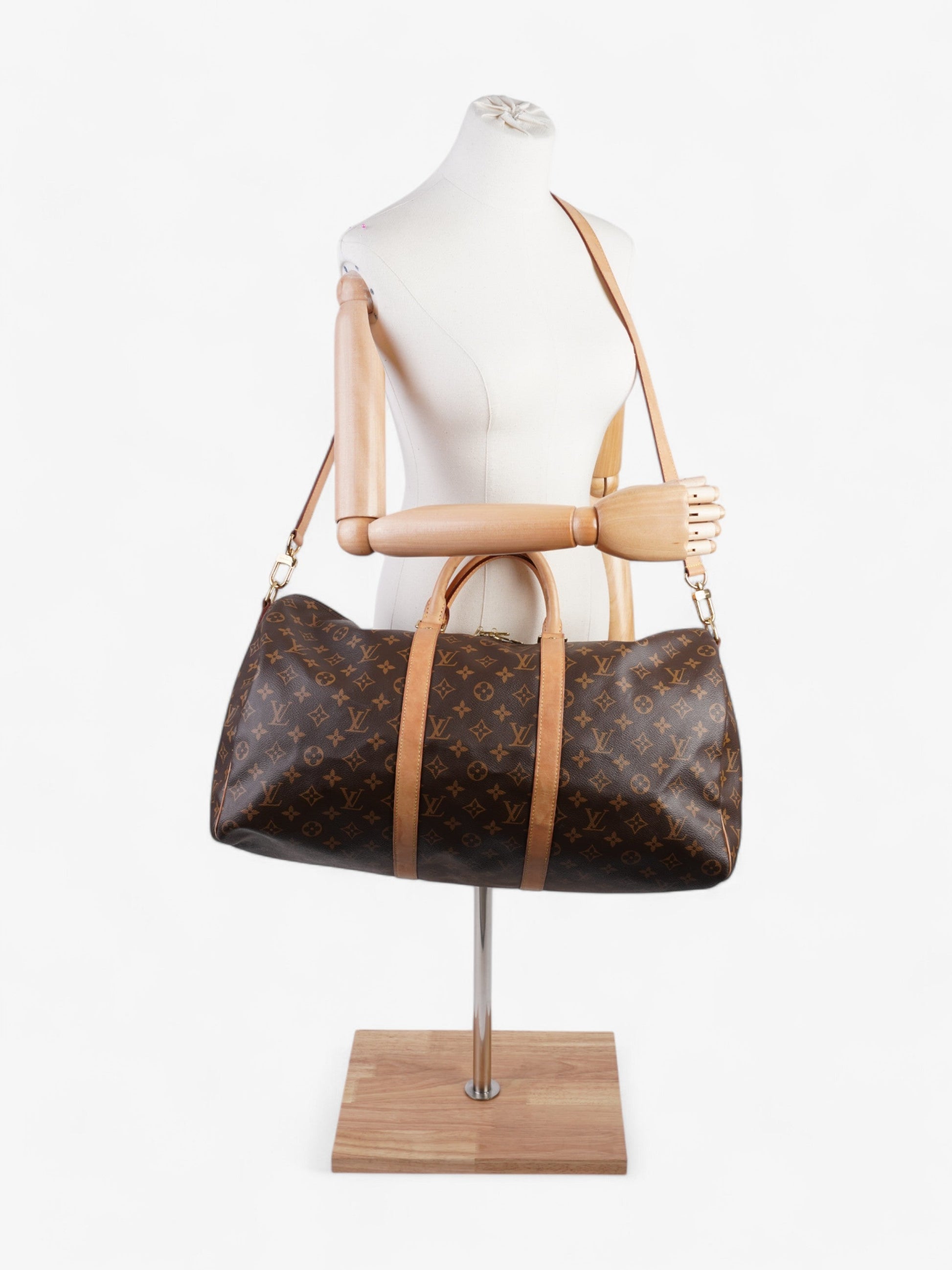 Louis Vuitton Keepall Bandouliere Coated 50 Monogram Canvas Coated Canvas Apparel