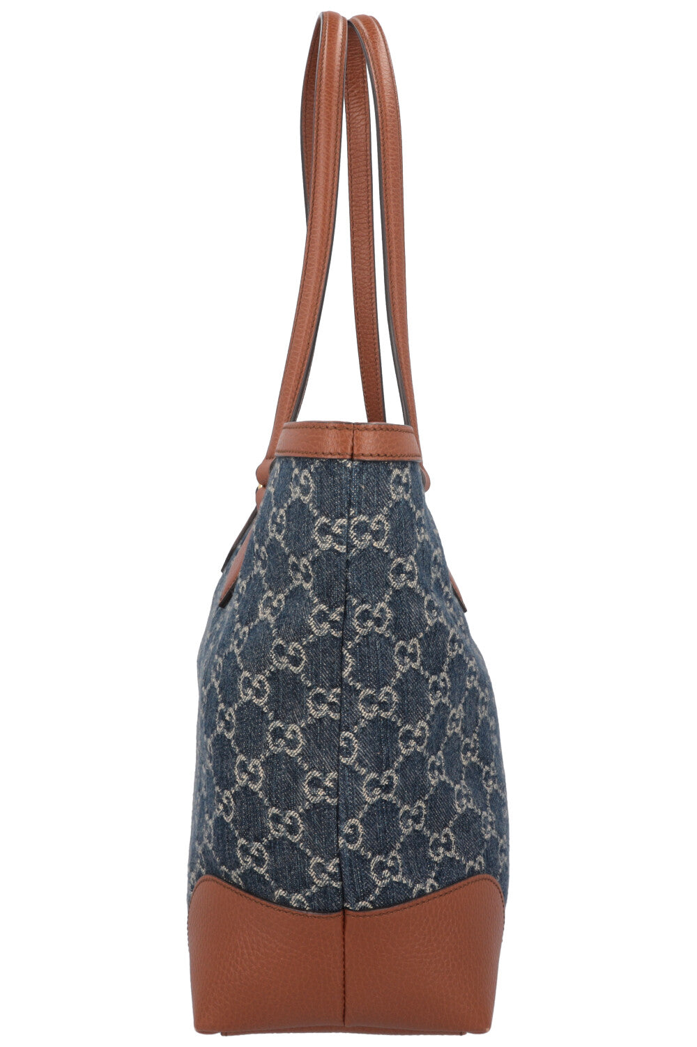 GUCCI Supreme Canvas Tote Bag Denim Dark Blue
